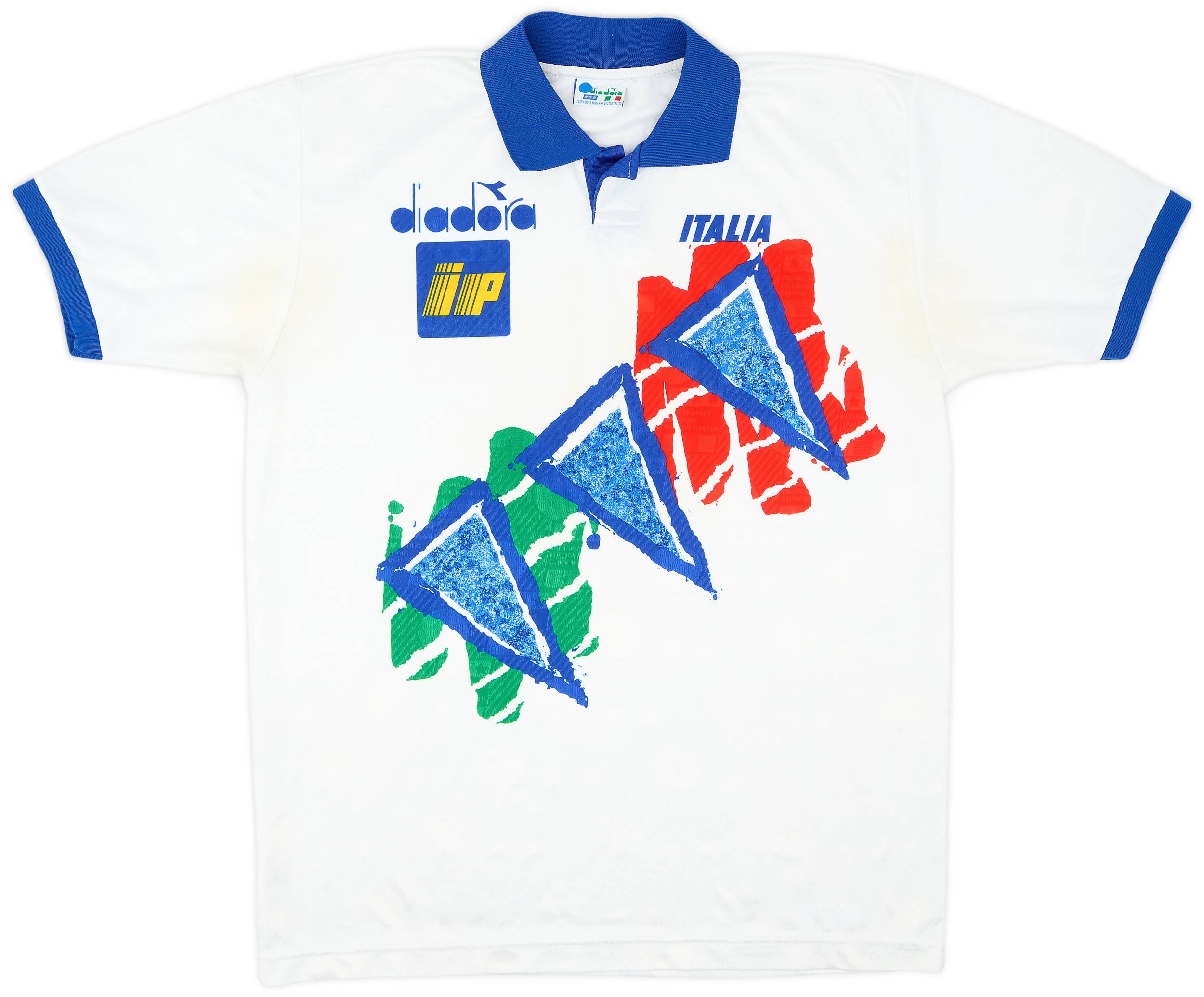 1994-95 Italy Diadora Training Shirt - 9/10 - (L)