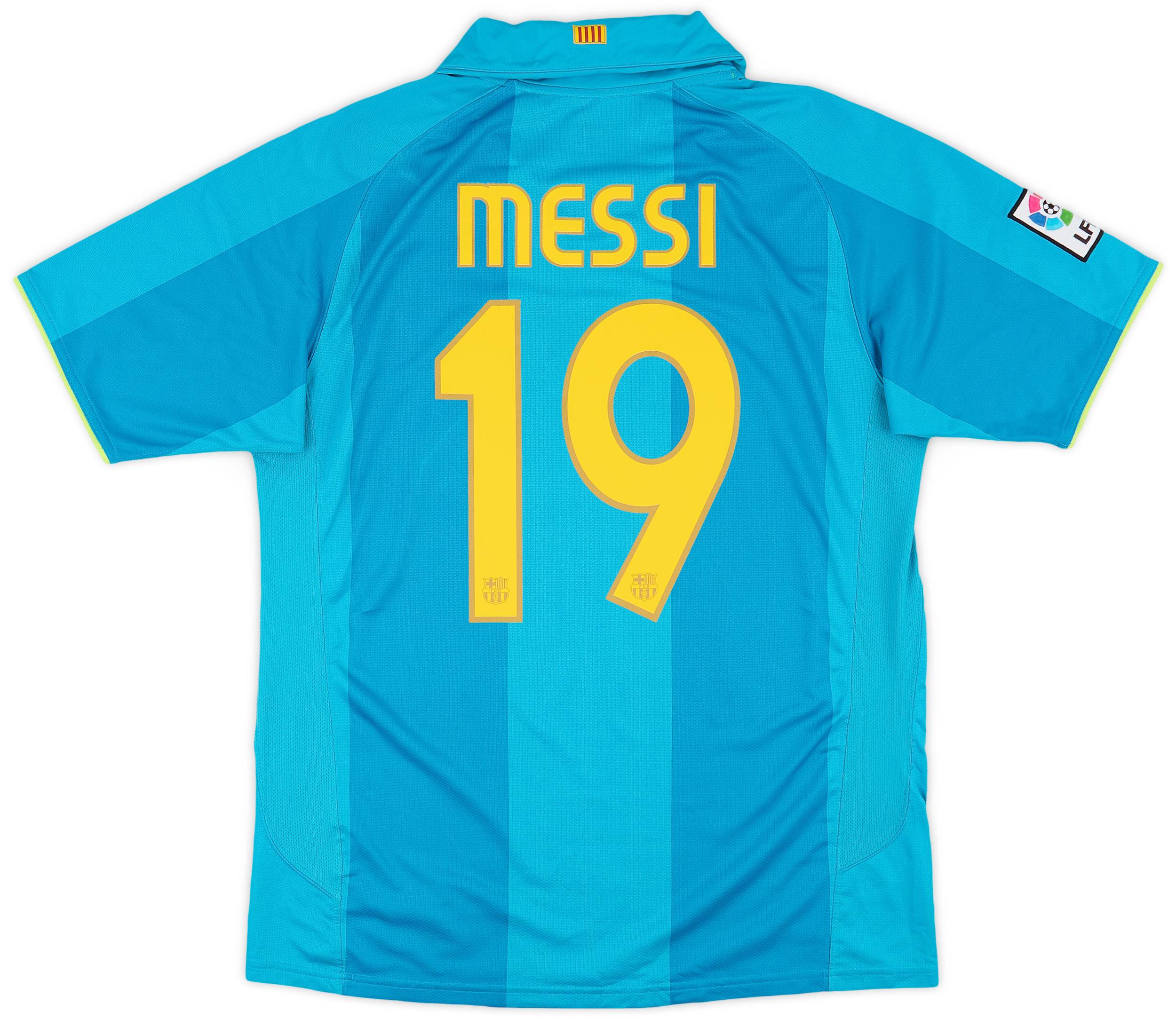 2007-09 Barcelona Away Shirt Messi #19 - 8/10 - (M)
