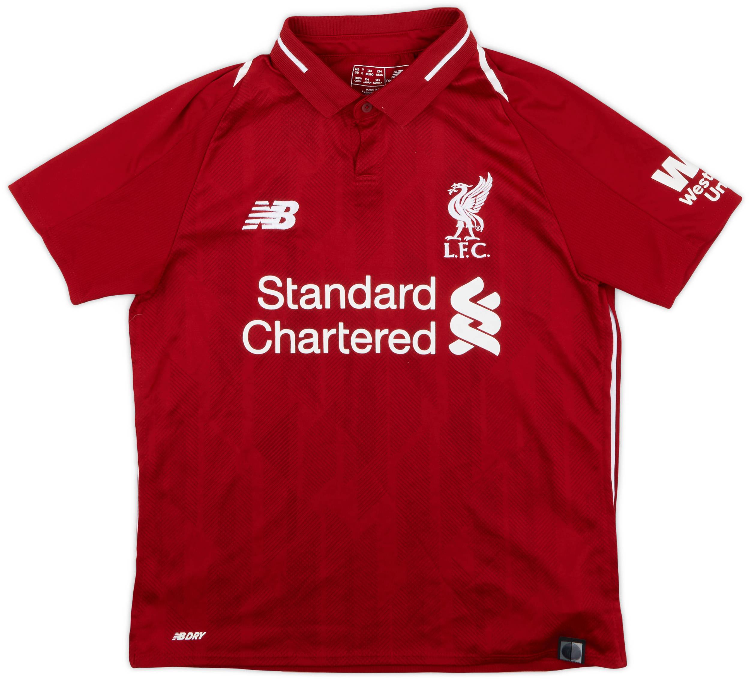 2018-19 Liverpool Home Shirt - 9/10 - (M.Boys)