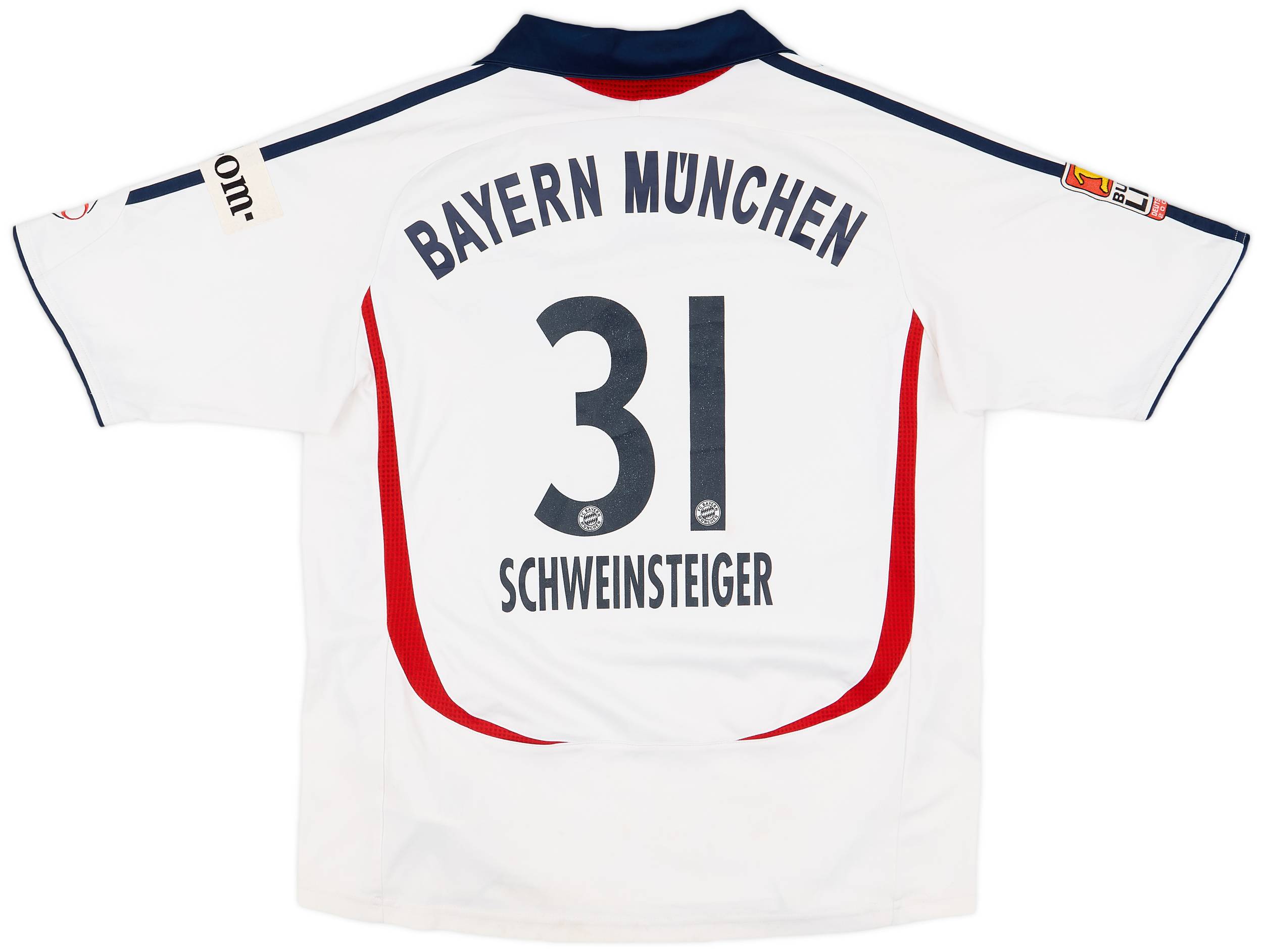 2006-07 Bayern Munich Away Shirt Schweinsteiger #31 - 6/10 - (XL.Boys)
