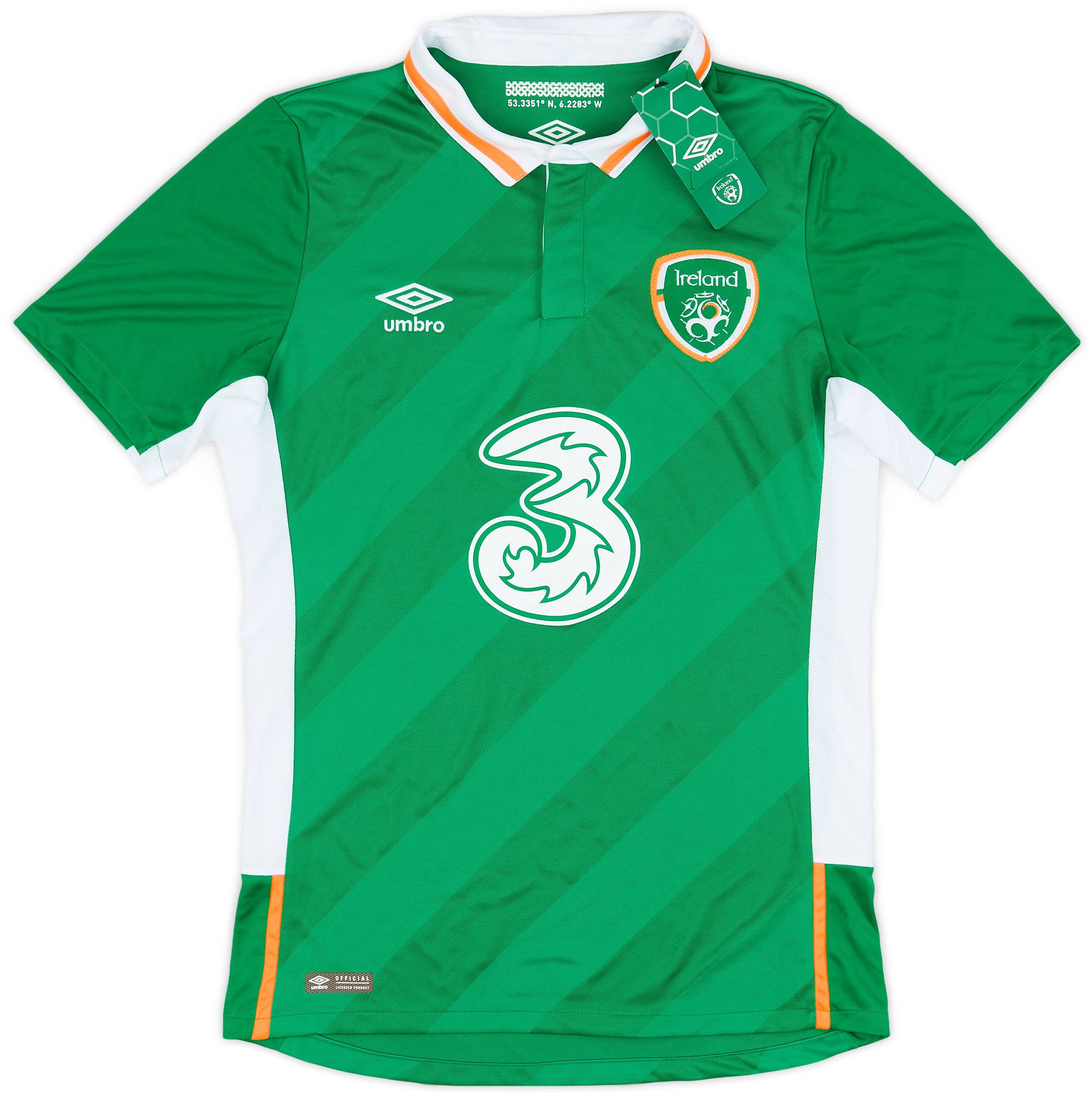 2016-17 Ireland Home Shirt (S)