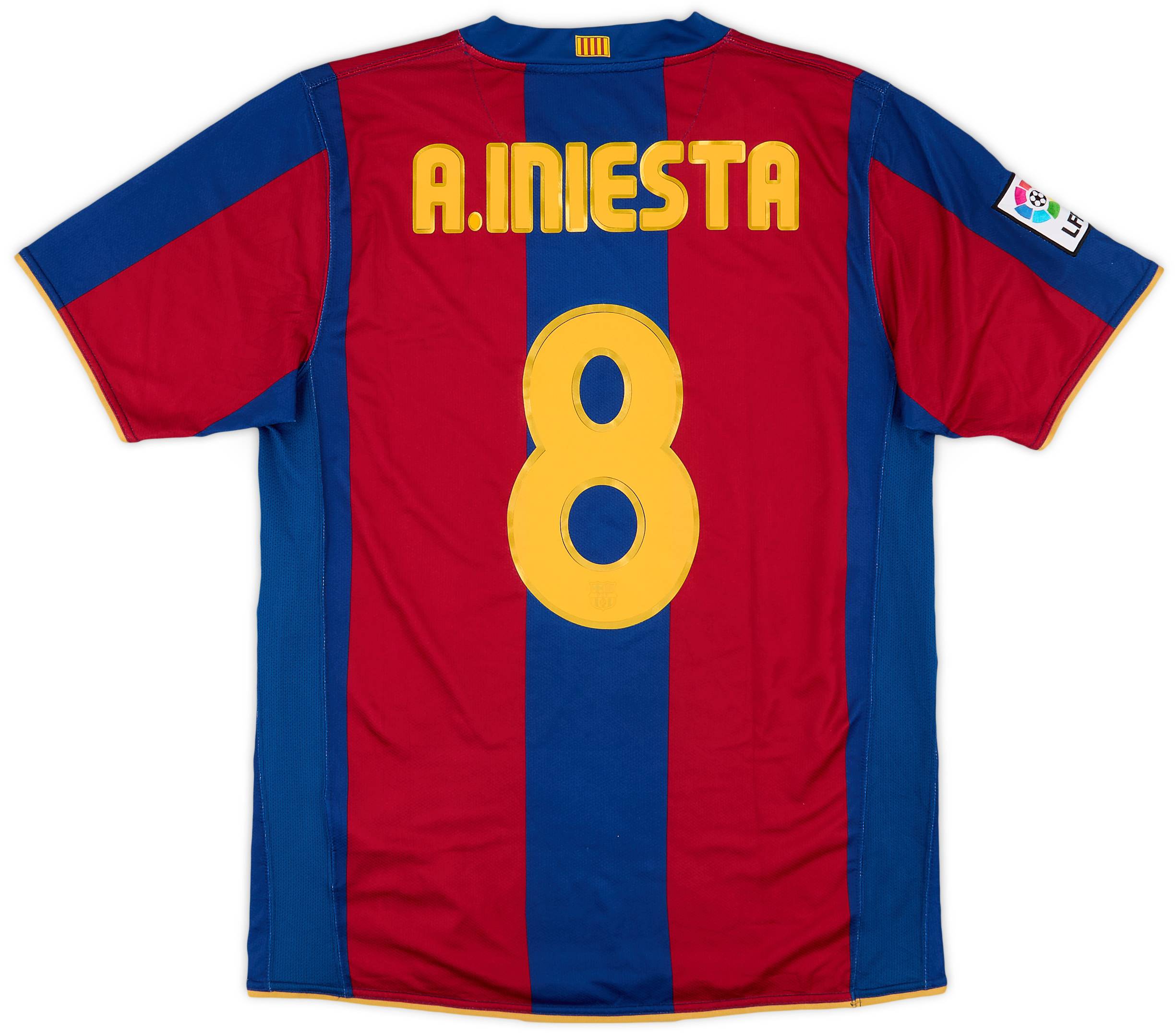 定期入れの Barcelona 2007-08 Home (M) - 7/10 - #8 A.Iniesta Shirt ウェア