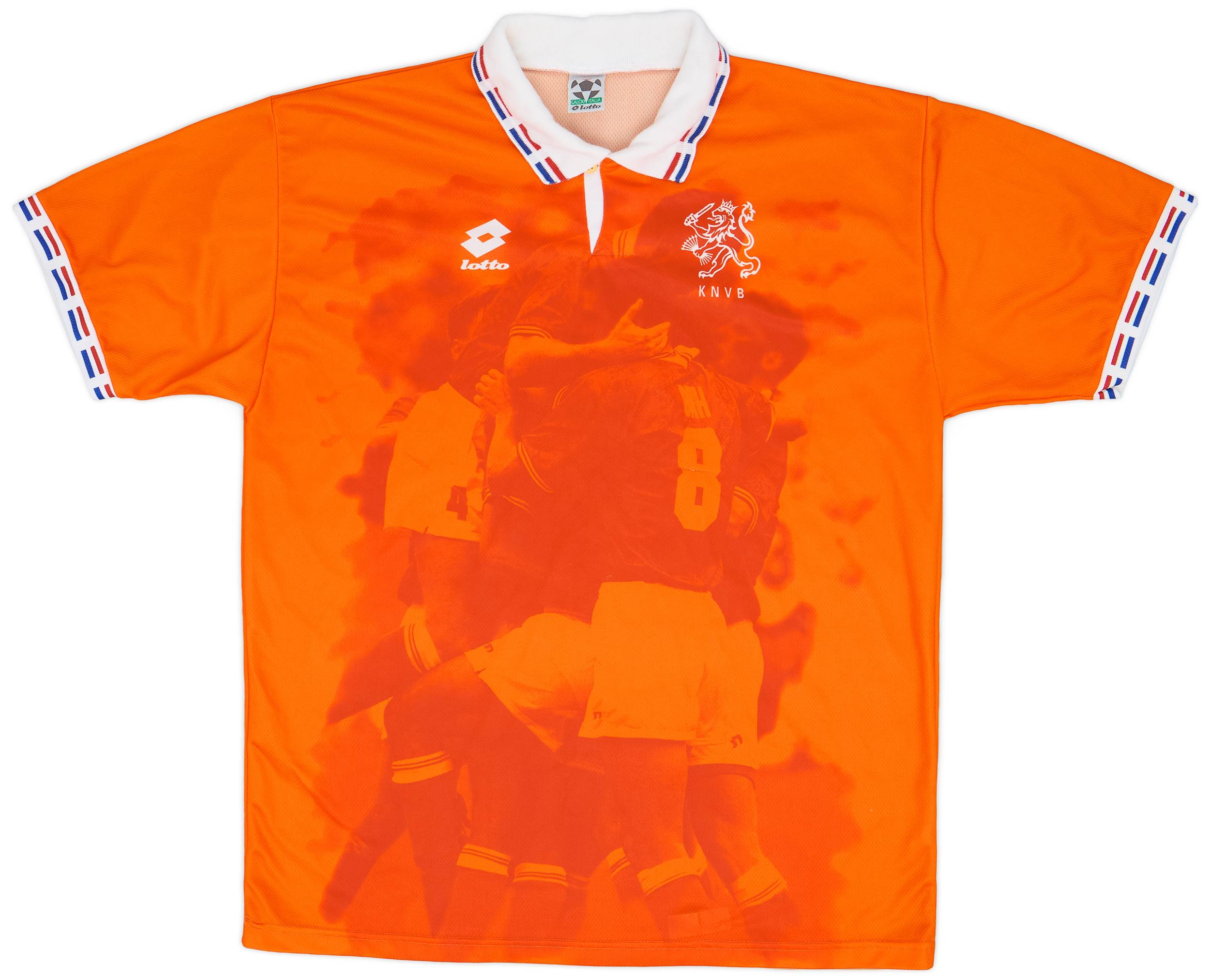 ウェア Netherlands 1996/97 Home Soccer Uniform Vintage Holland Netherlands 1996/97 Home Football Shirt
