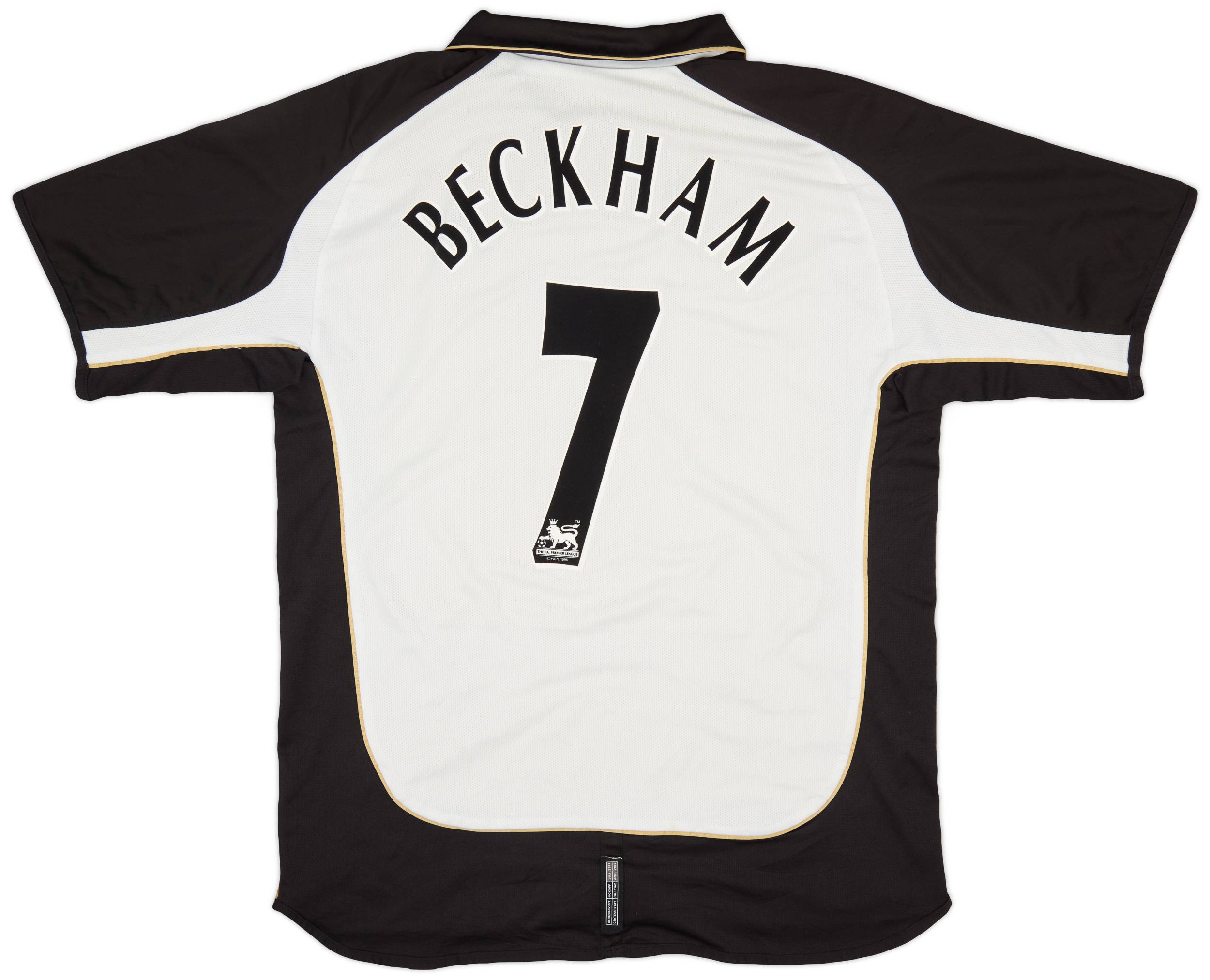 2001-02 Manchester United Centenary Away/Third Shirt Beckham #7 - 8/10 - (XL)