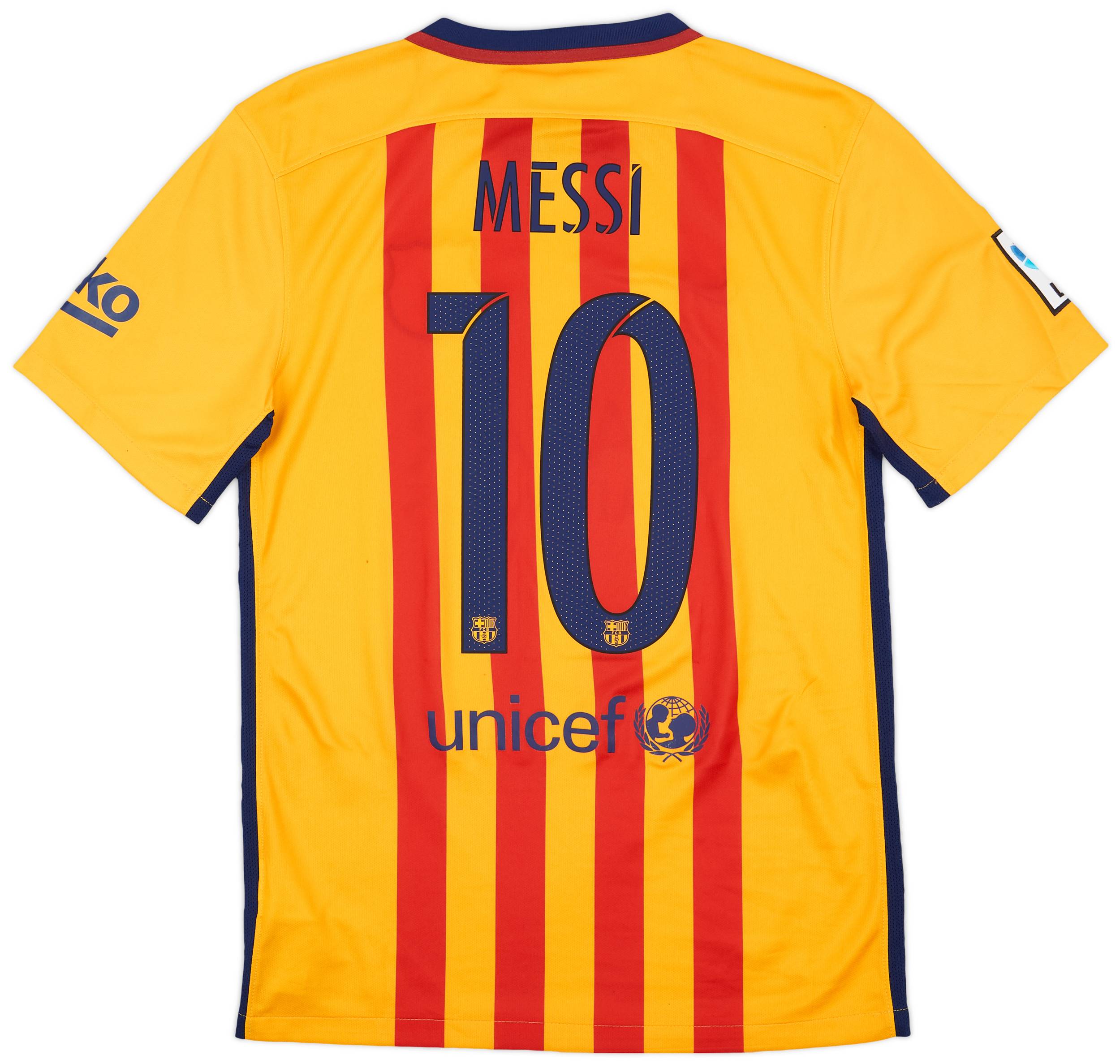 2015-16 Barcelona Away Shirt Messi #10 (S)