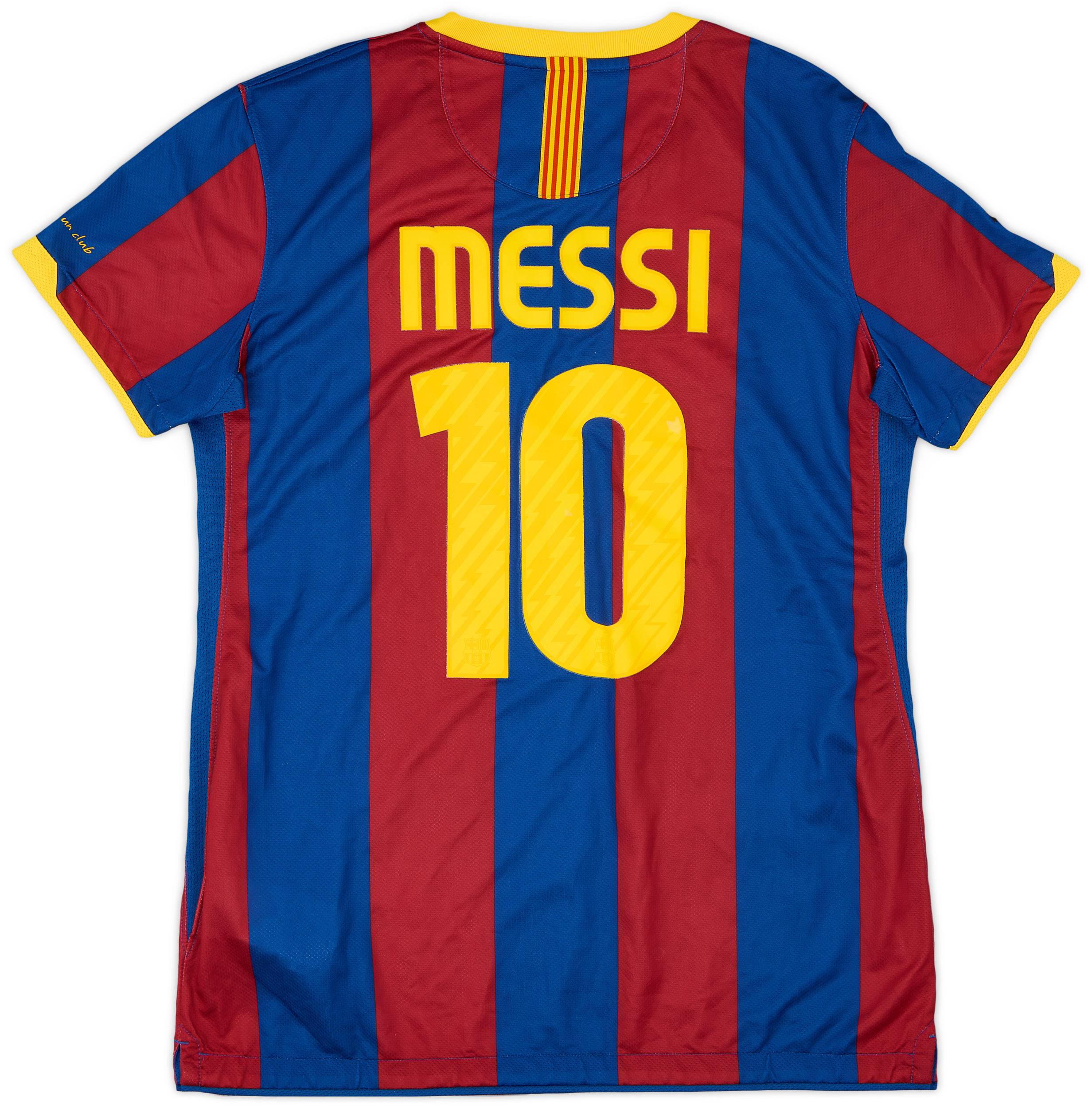 2010-11 Barcelona Home Shirt Messi #10 - 9/10 - (Women's M)