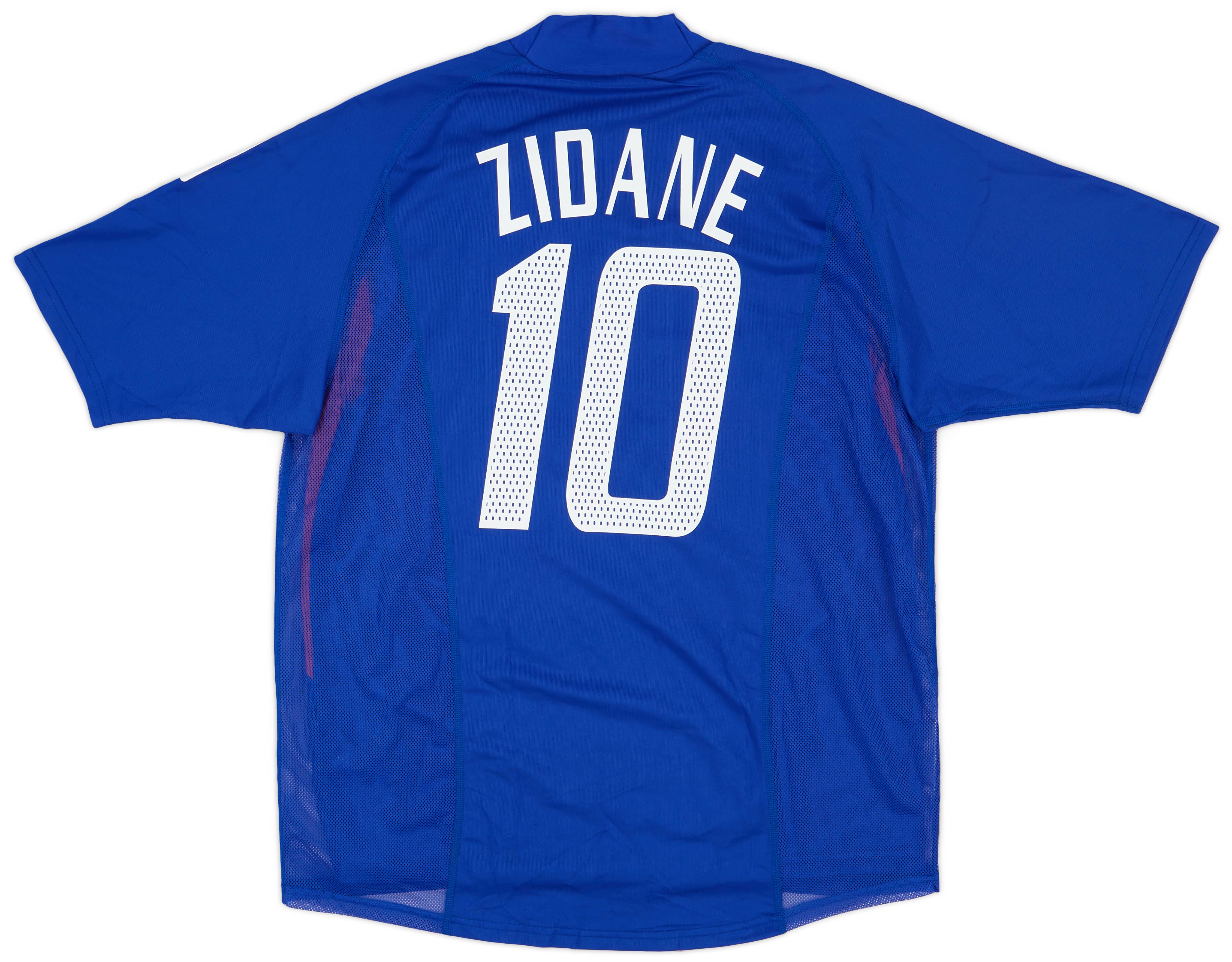 2002-04 France Player Issue Home Shirt Zidane #10 - 8/10 - (L)