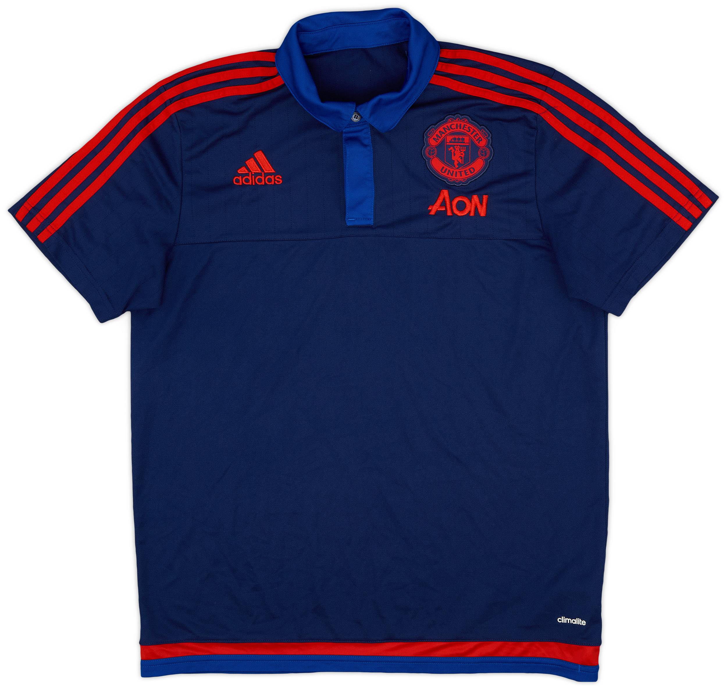 2015-16 Manchester United adidas Polo Shirt - 8/10 - (L)