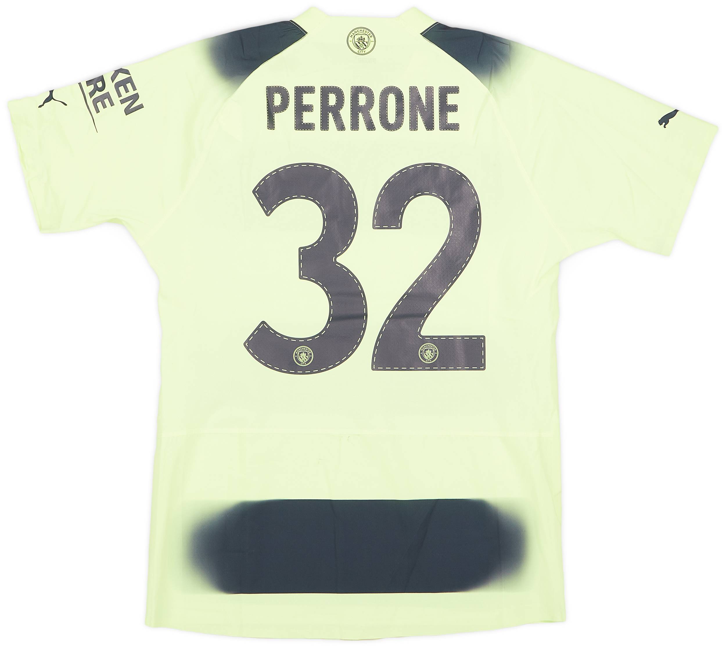 2022-23 Manchester City Match Issue FA Cup Third Shirt Perrone #32