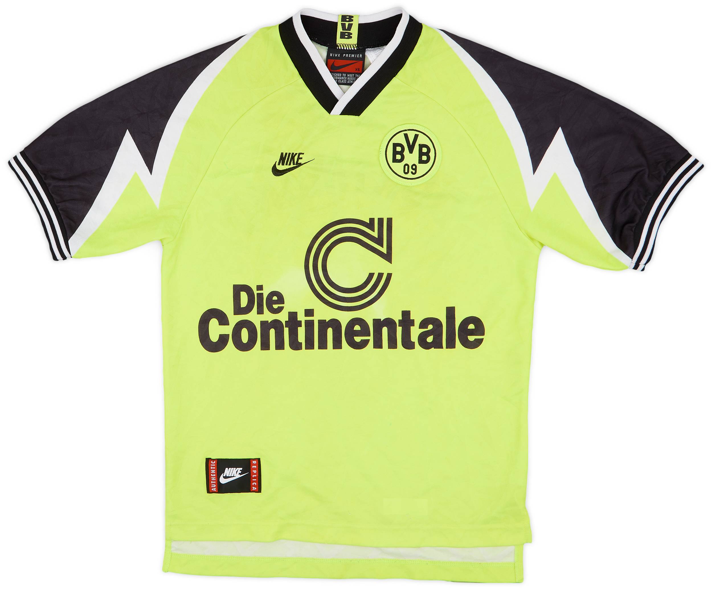 1995-96 Borussia Dortmund Home Shirt - 7/10 - (XS)