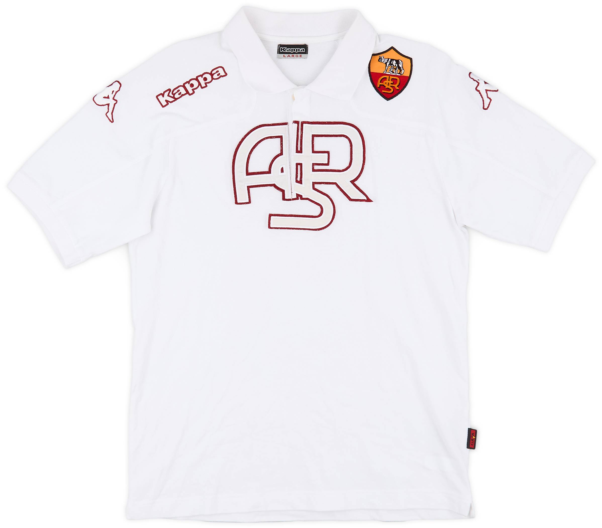 2009-10 Roma Kappa Polo Shirt - 9/10 - (L)