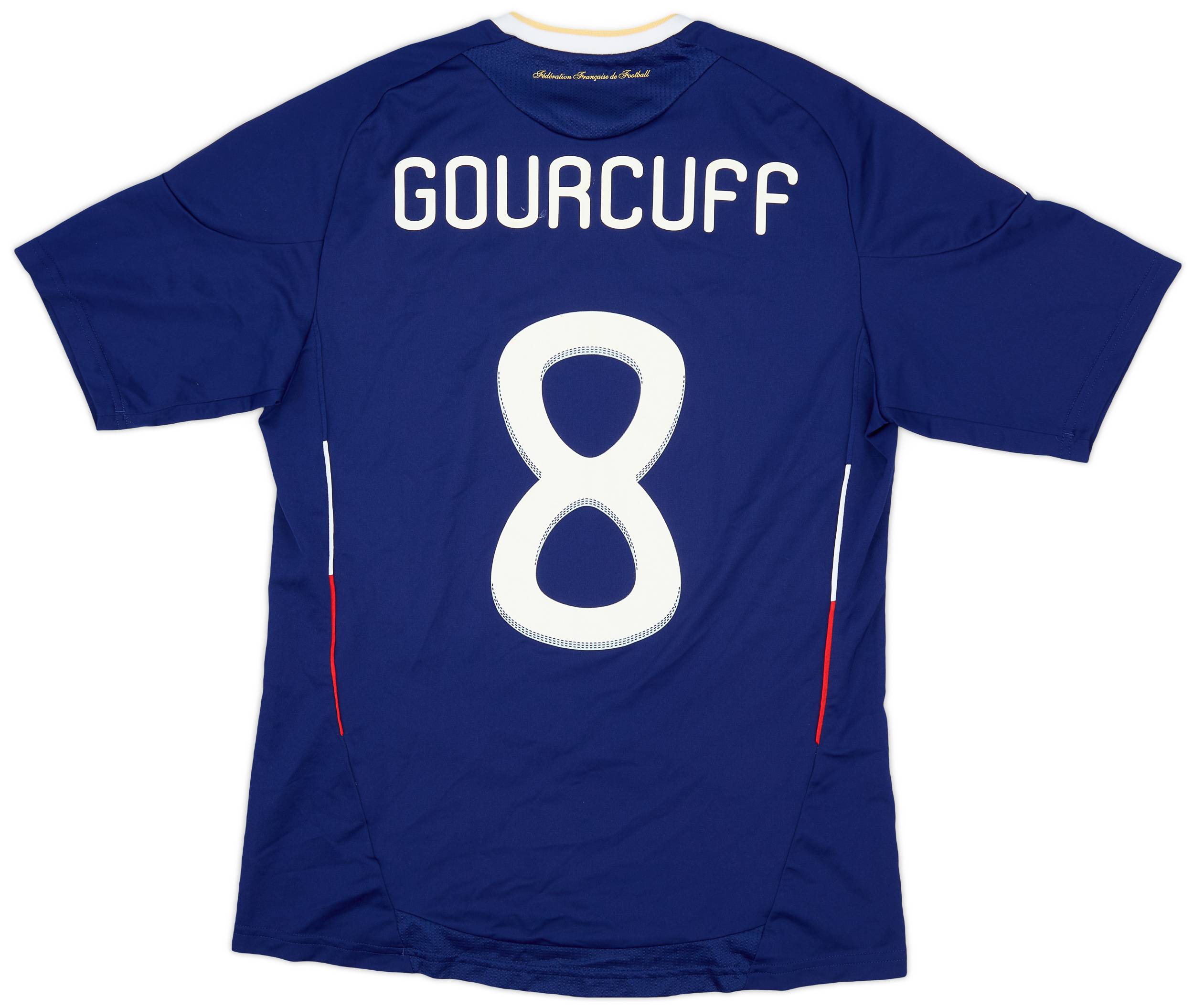 2009-10 France Home Shirt Gourcuff #8 - 8/10 - (S)