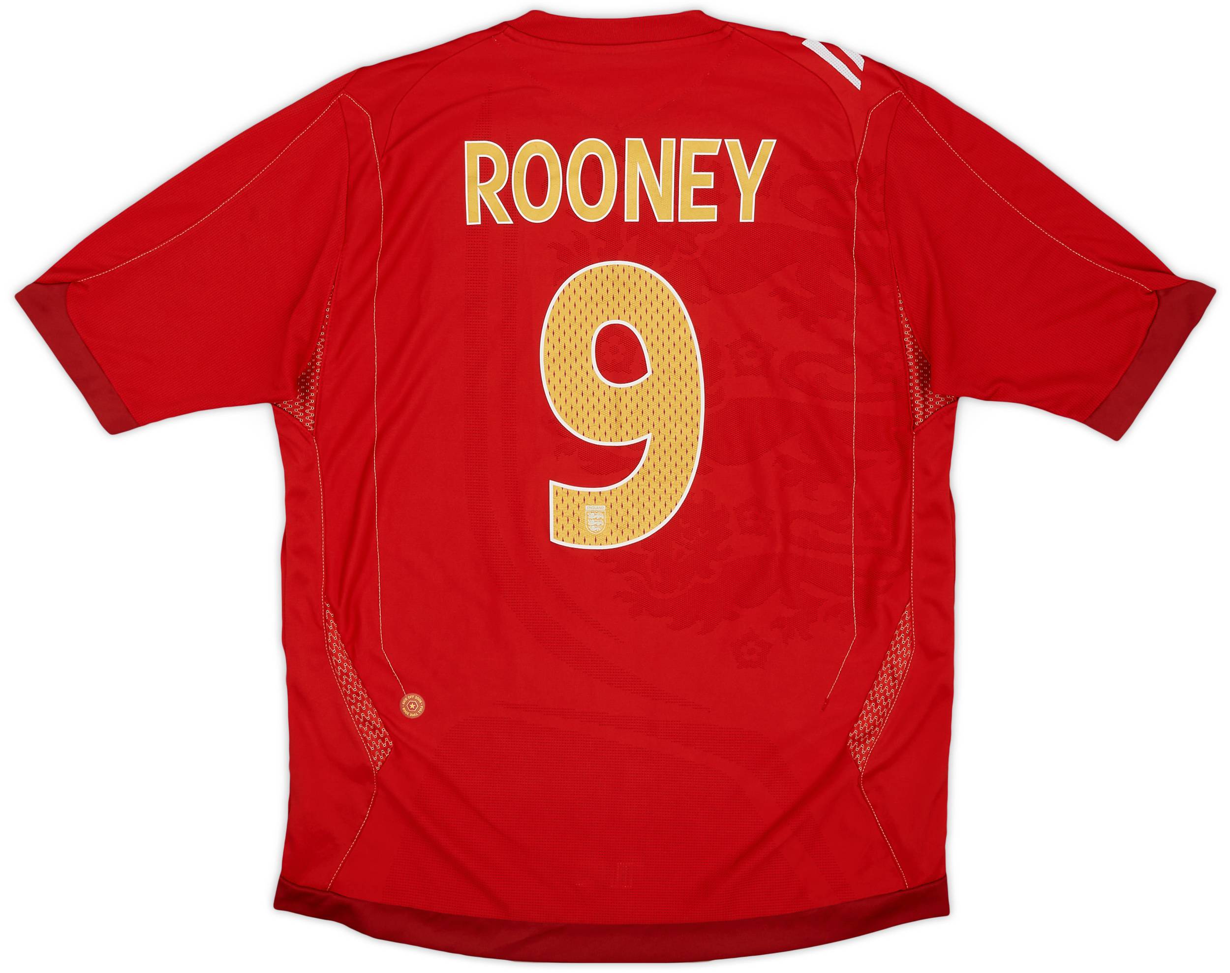 2006-08 England Away Shirt Rooney #9 - 7/10 - (L)