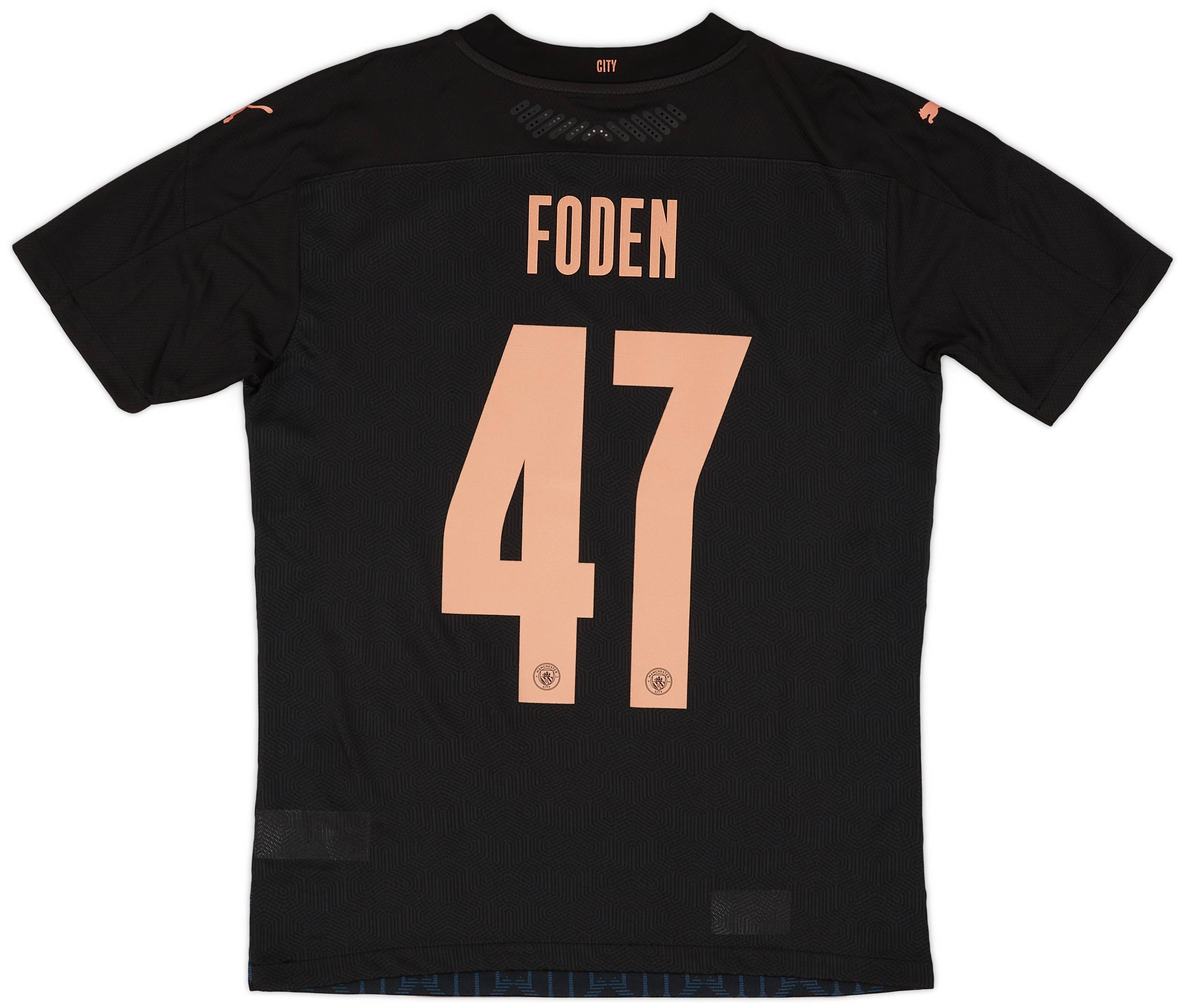 海外個人輸入 Manchester 2020-21 City (M) #47 Foden Shirt Away Authentic ウェア