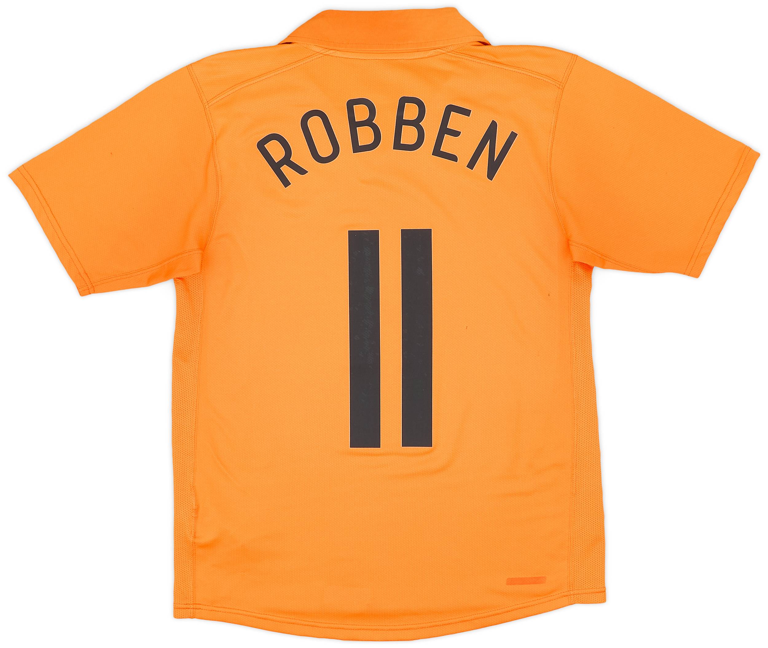 2006-08 Netherlands Home Shirt Robben #11 - 5/10 - (S)