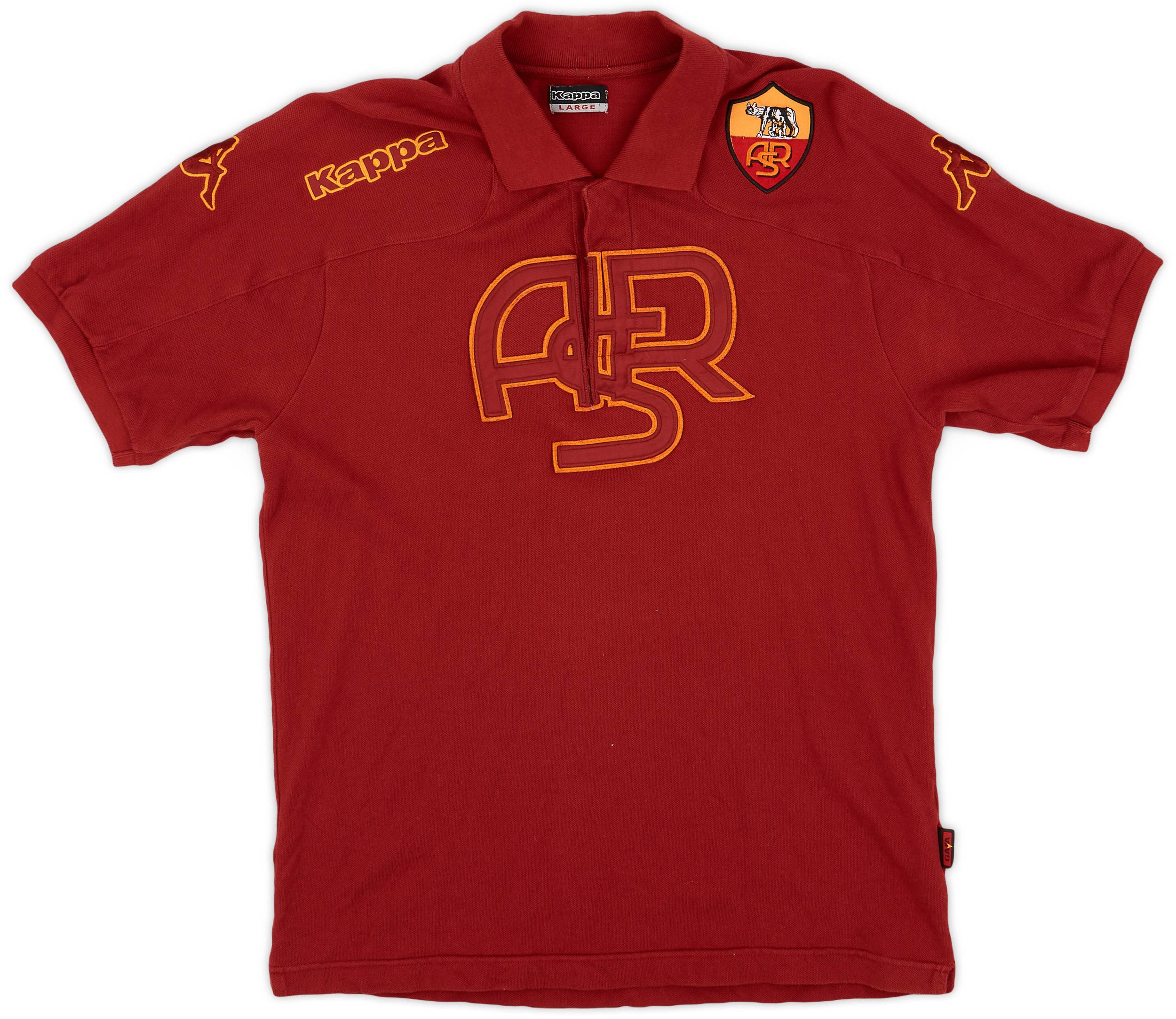 2009-10 Roma Kappa Polo Shirt - 6/10 - (L)