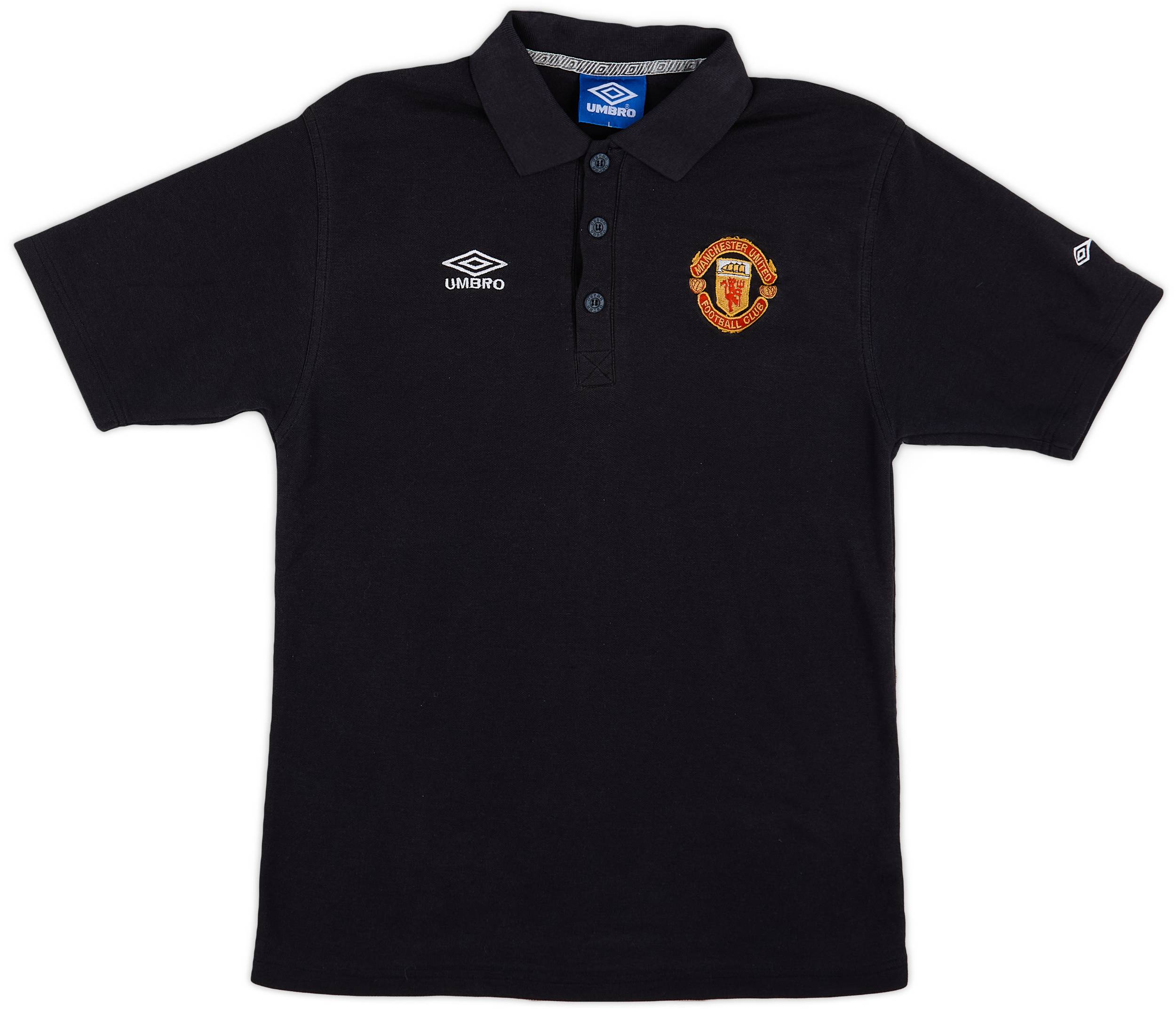 1996-97 Manchester United Umbro Polo Shirt - 7/10 - (L)