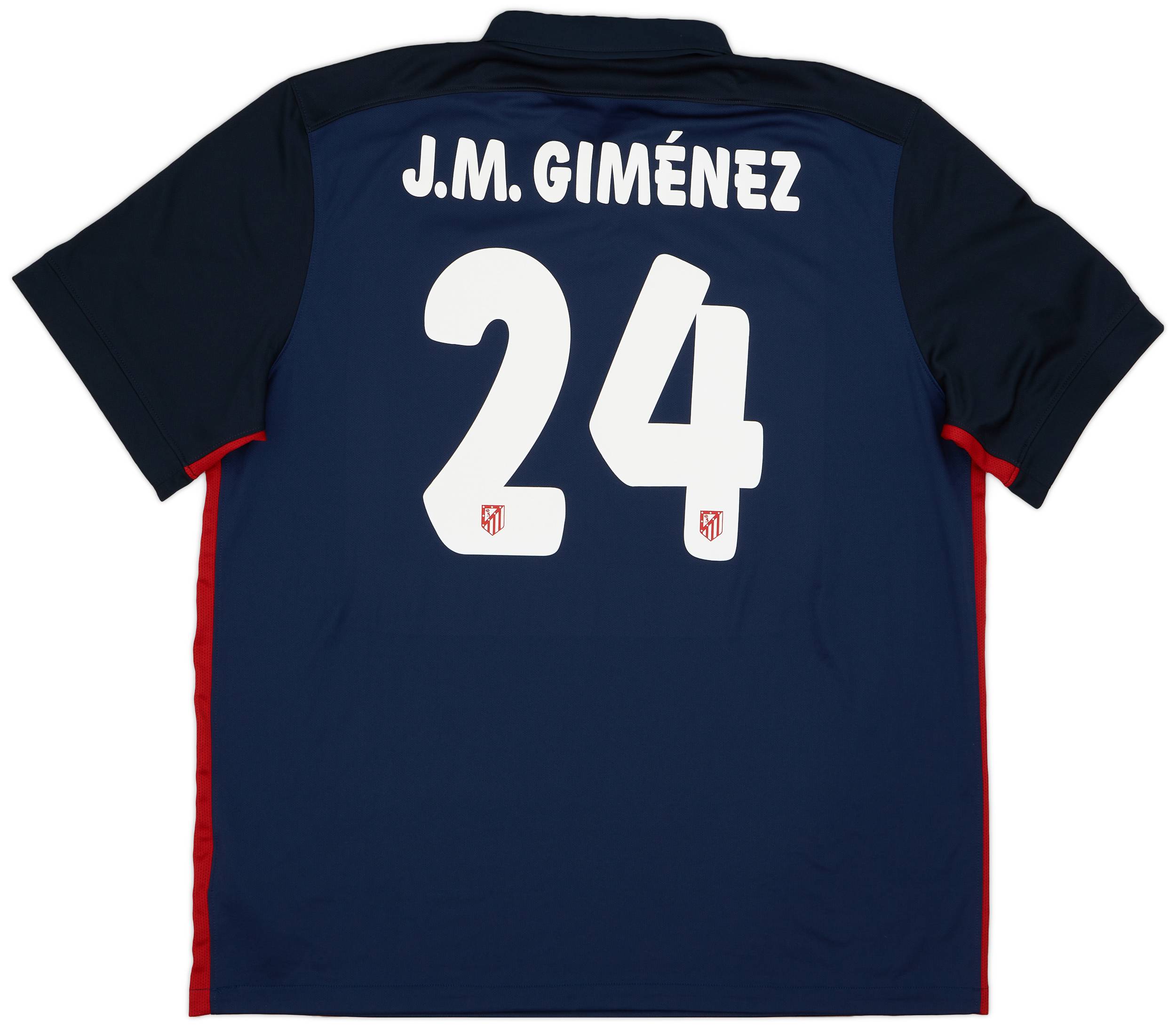 2015-16 Atletico Madrid Away Shirt J.M.Gimenez #24 (XXL)