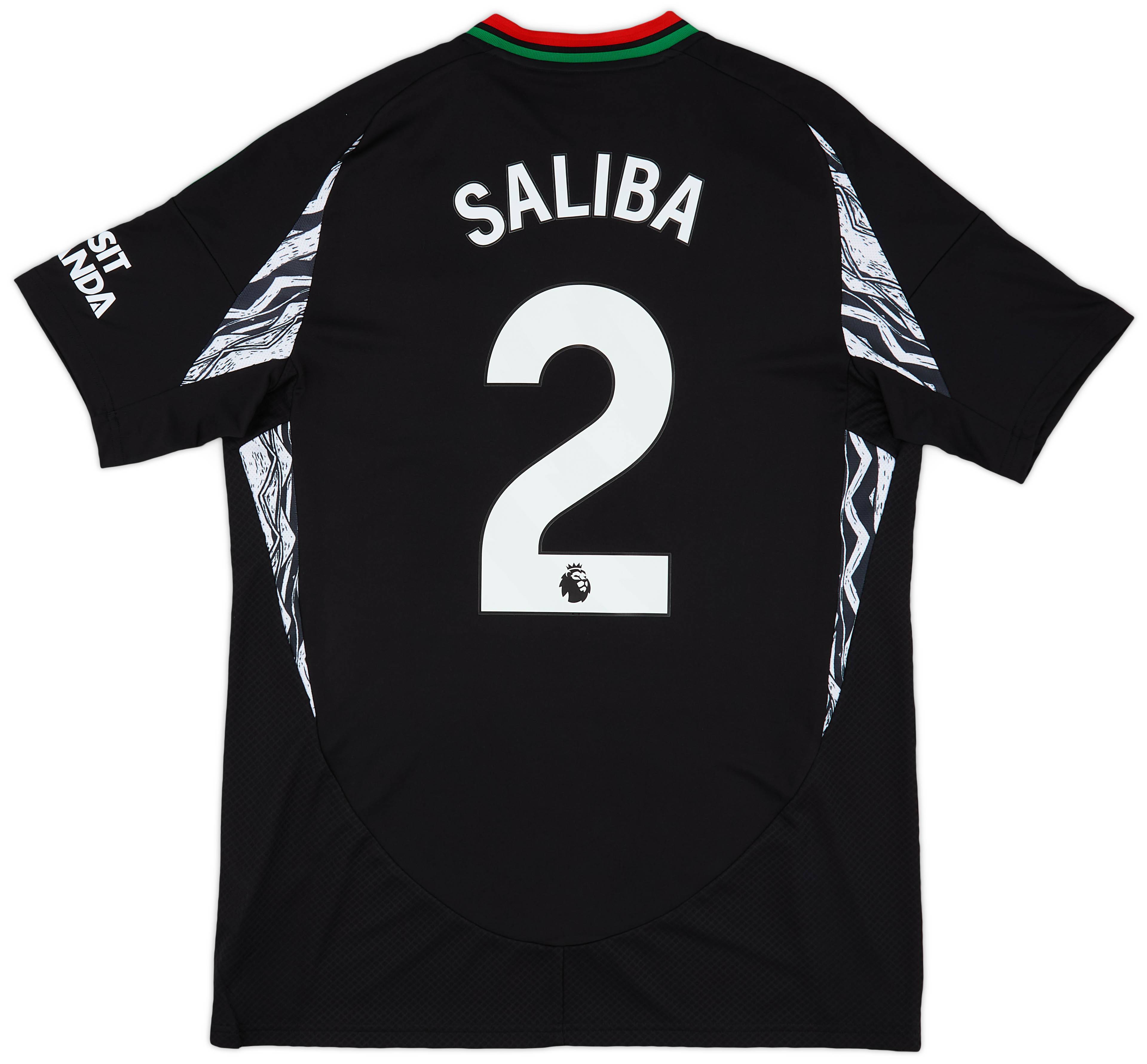 贈る結婚祝い 2024-25 #2 Saliba Shirt Away Arsenal ウェア