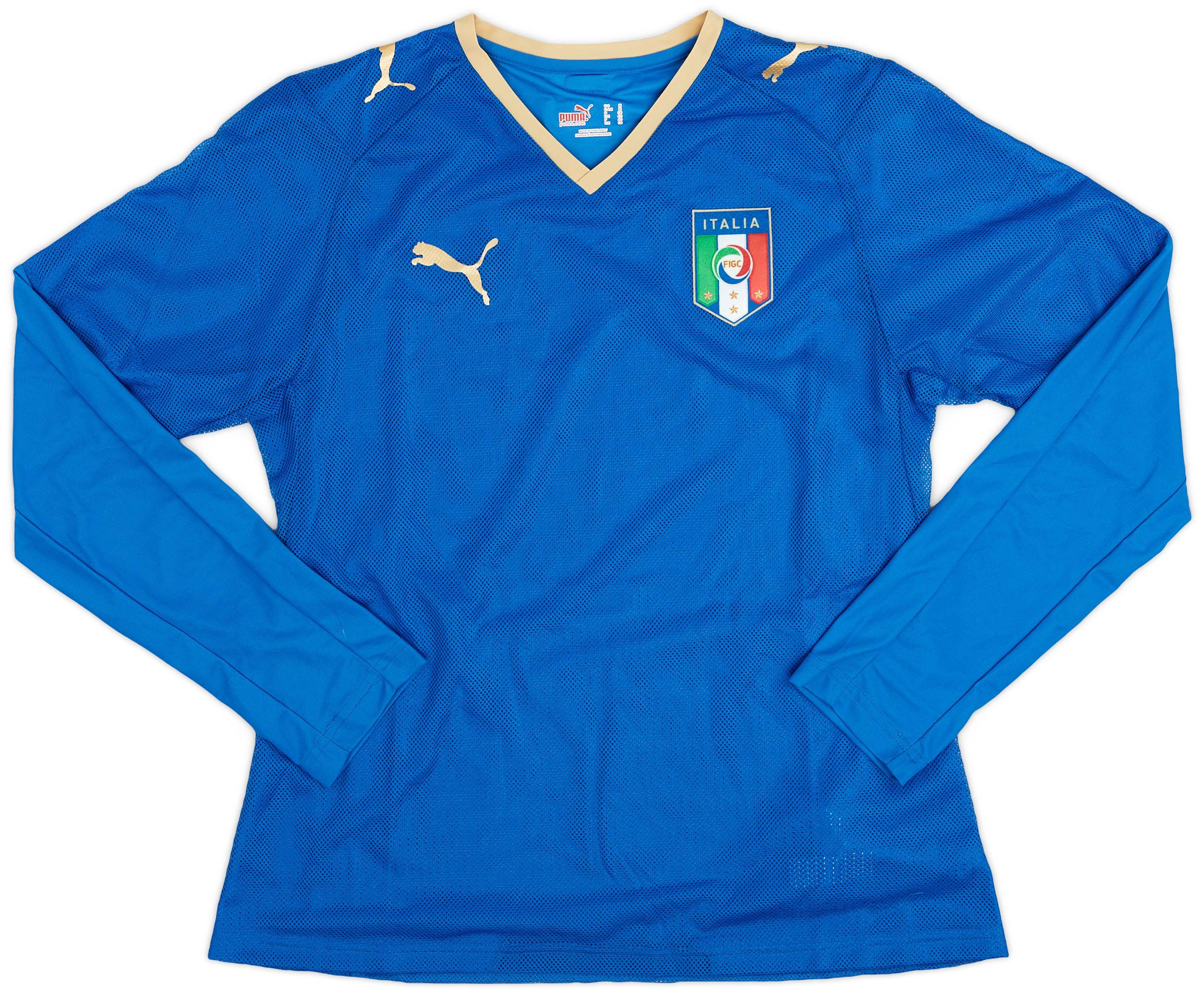 2007-08 Italy Home L/S Shirt - 9/10 - (Women's M)