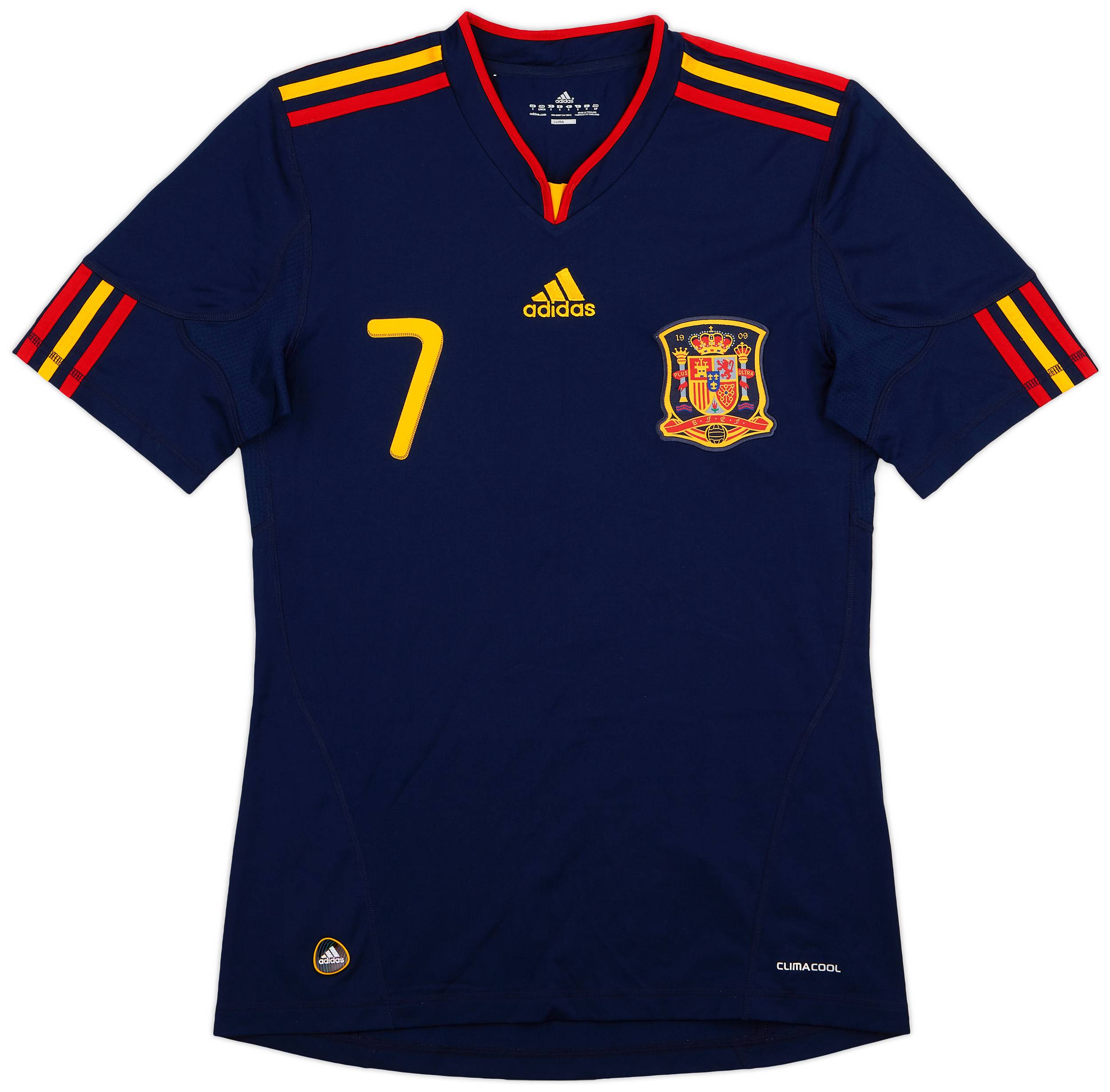 2010-11 Spain Away Shirt David Villa #7 - 9/10 - (S)