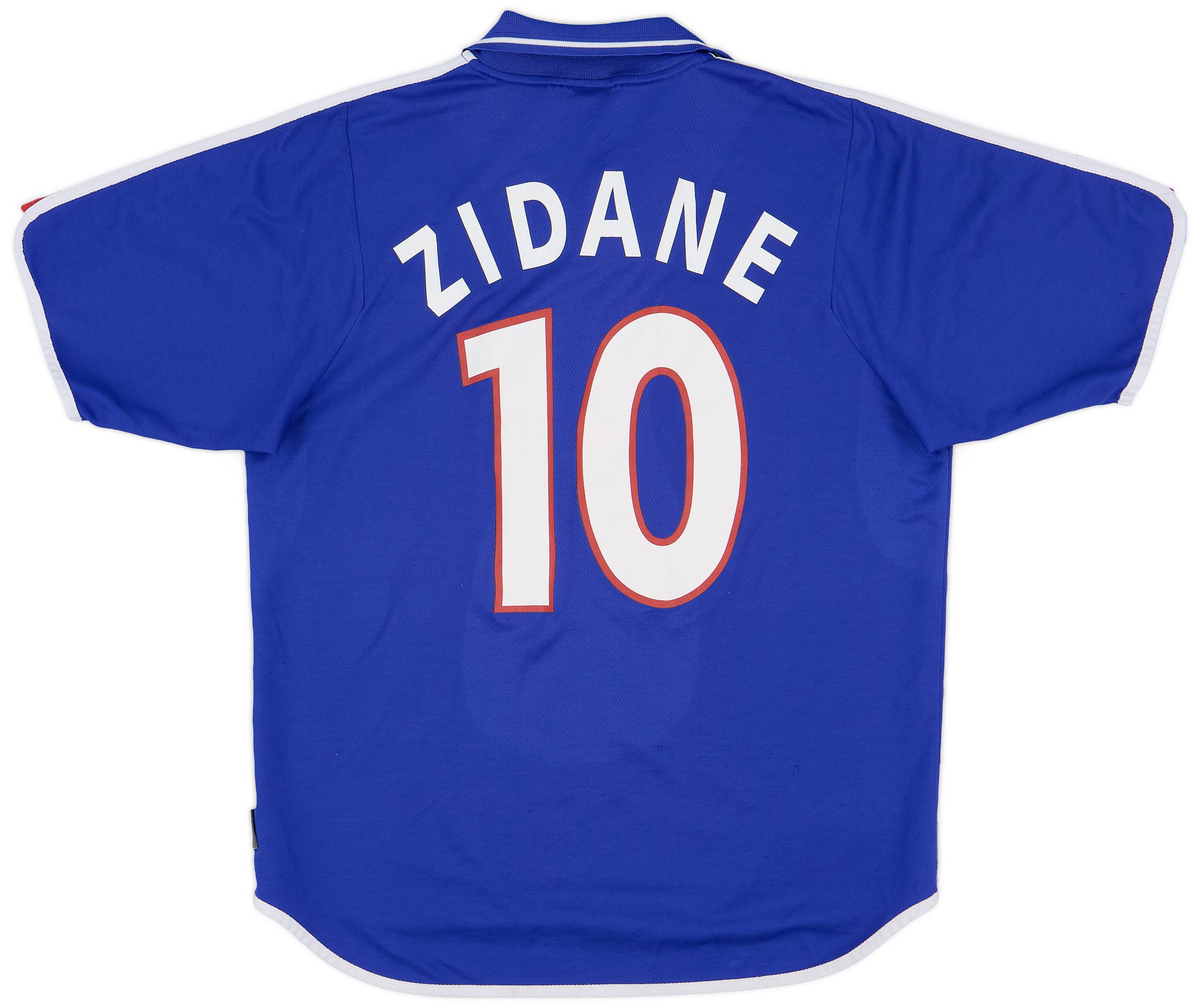 2000-02 France Home Shirt Zidane #10 - 8/10 - (L)