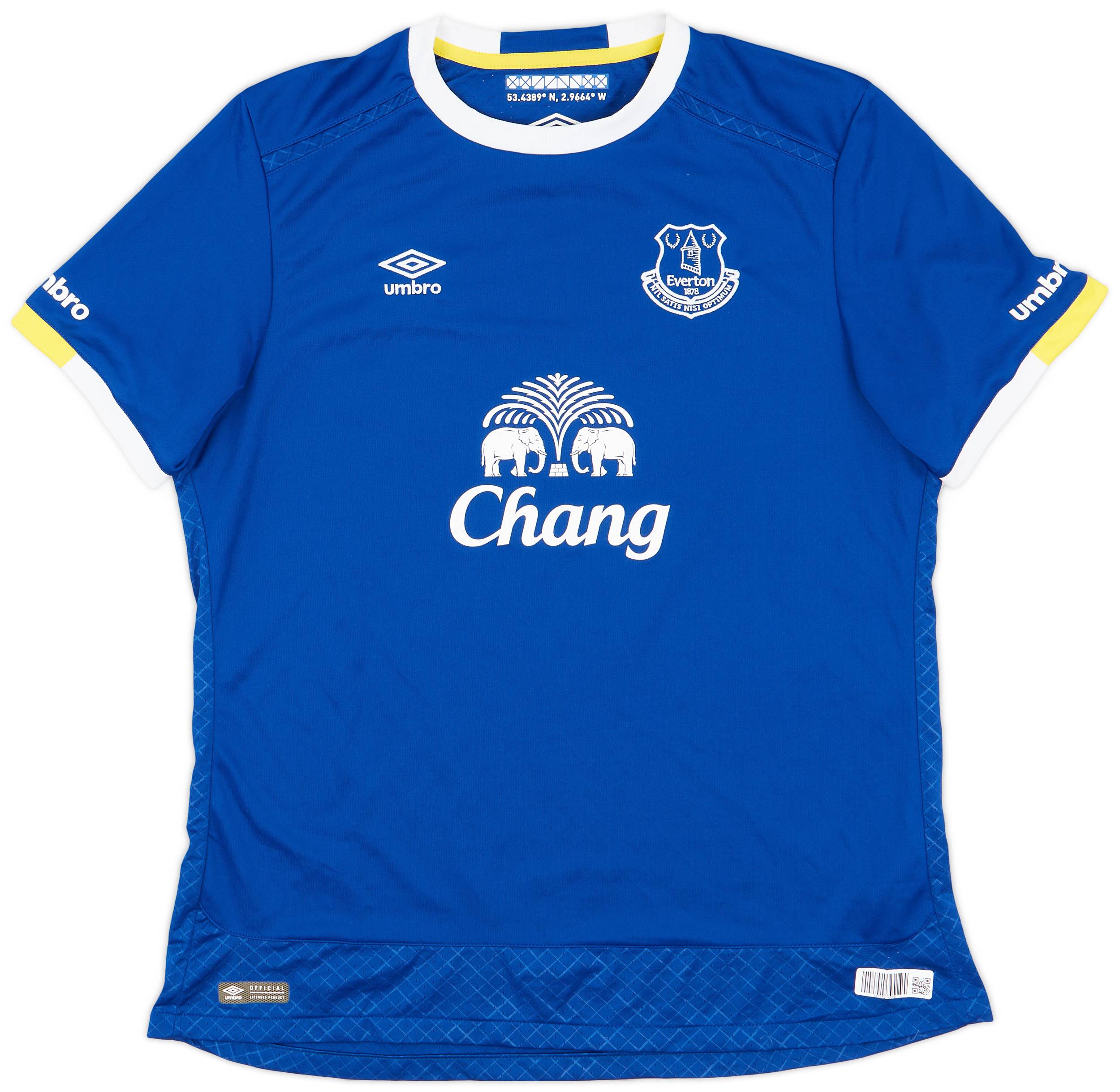 2016-17 Everton Home Shirt - 8/10 - (Women's XXL)