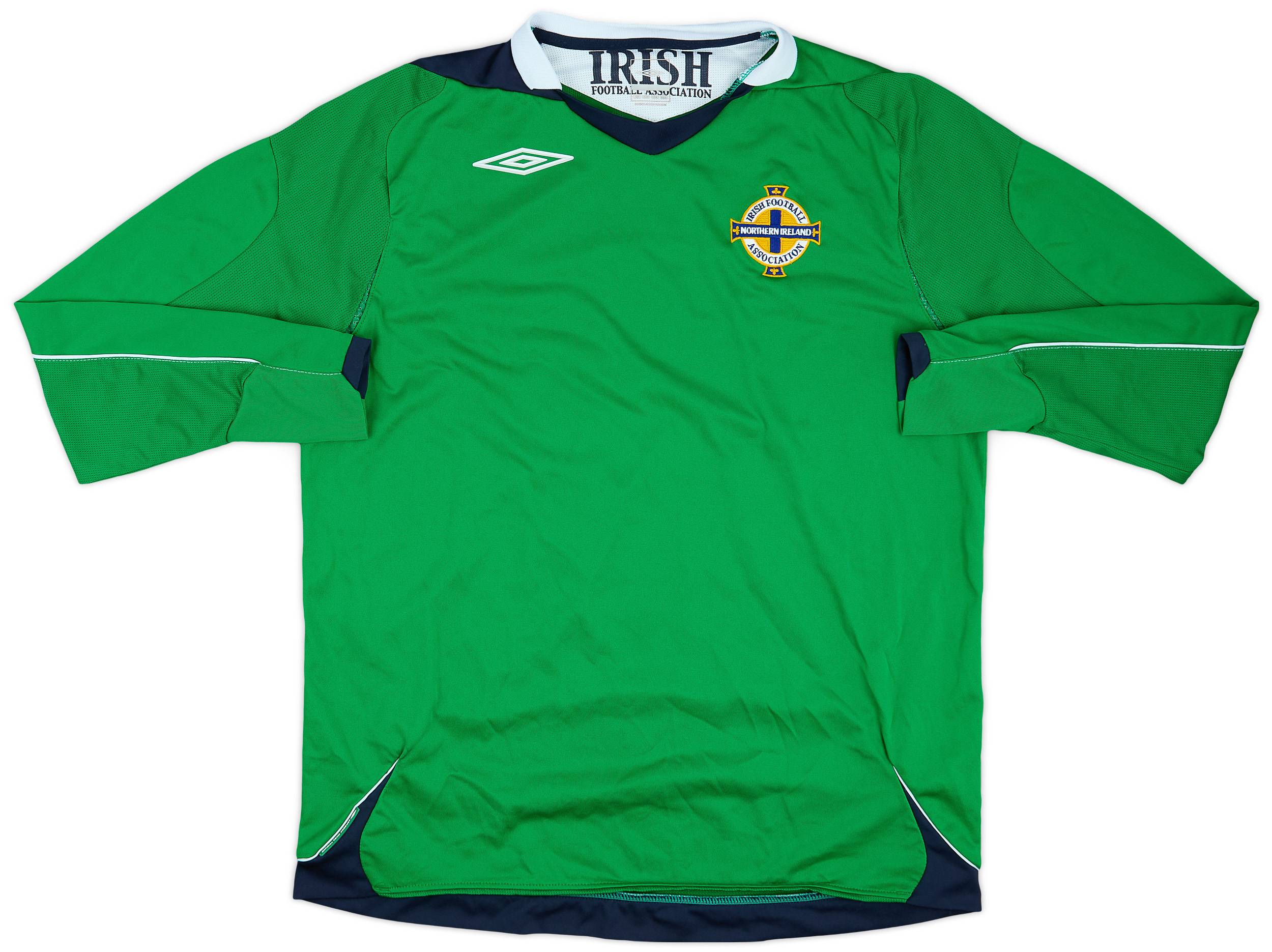 2006-08 Northern Ireland Home L/S Shirt - 8/10 - (L)