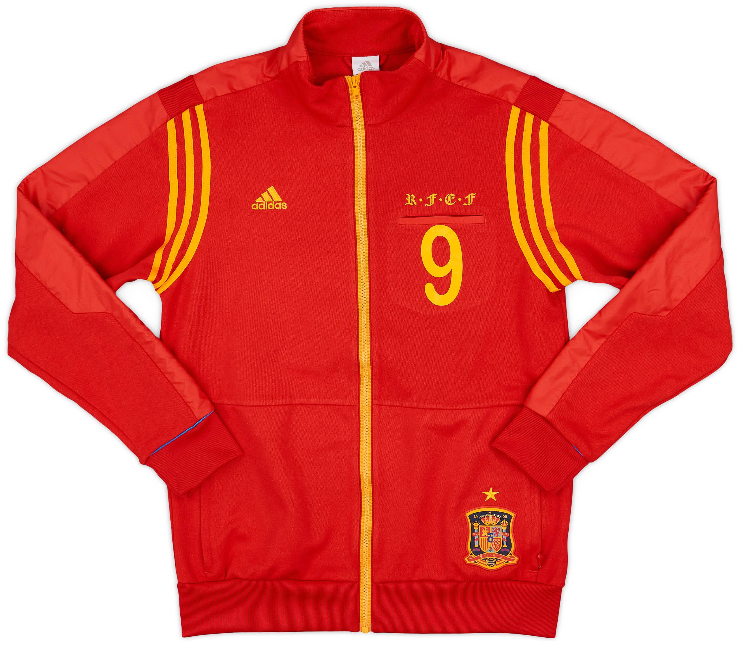 2010-11 Spain adidas Track Jacket #9 - 8/10 - (M)