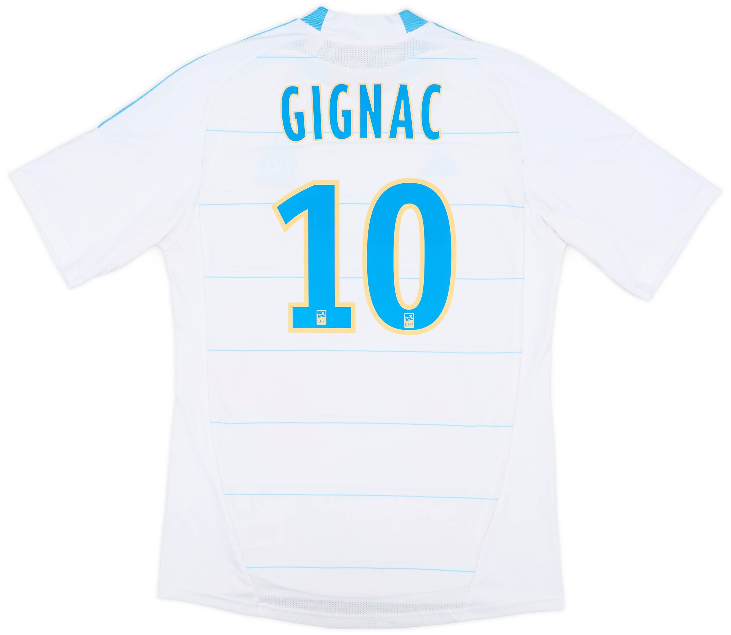 2010-11 Olympique Marseille Home Shirt Gignac #10 - 9/10 - (M)