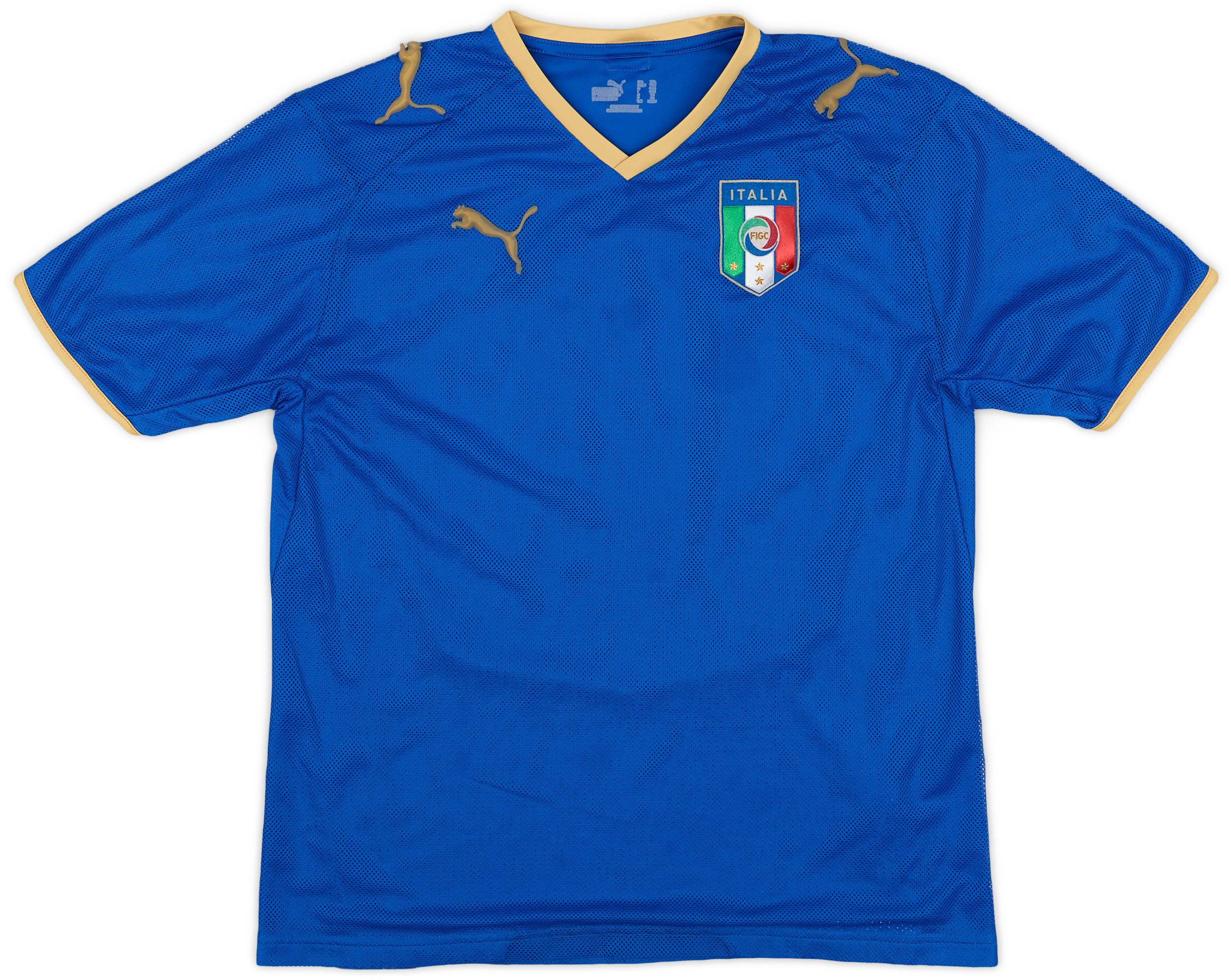 2007-08 Italy Home Shirt - 5/10 - (XL.Boys)