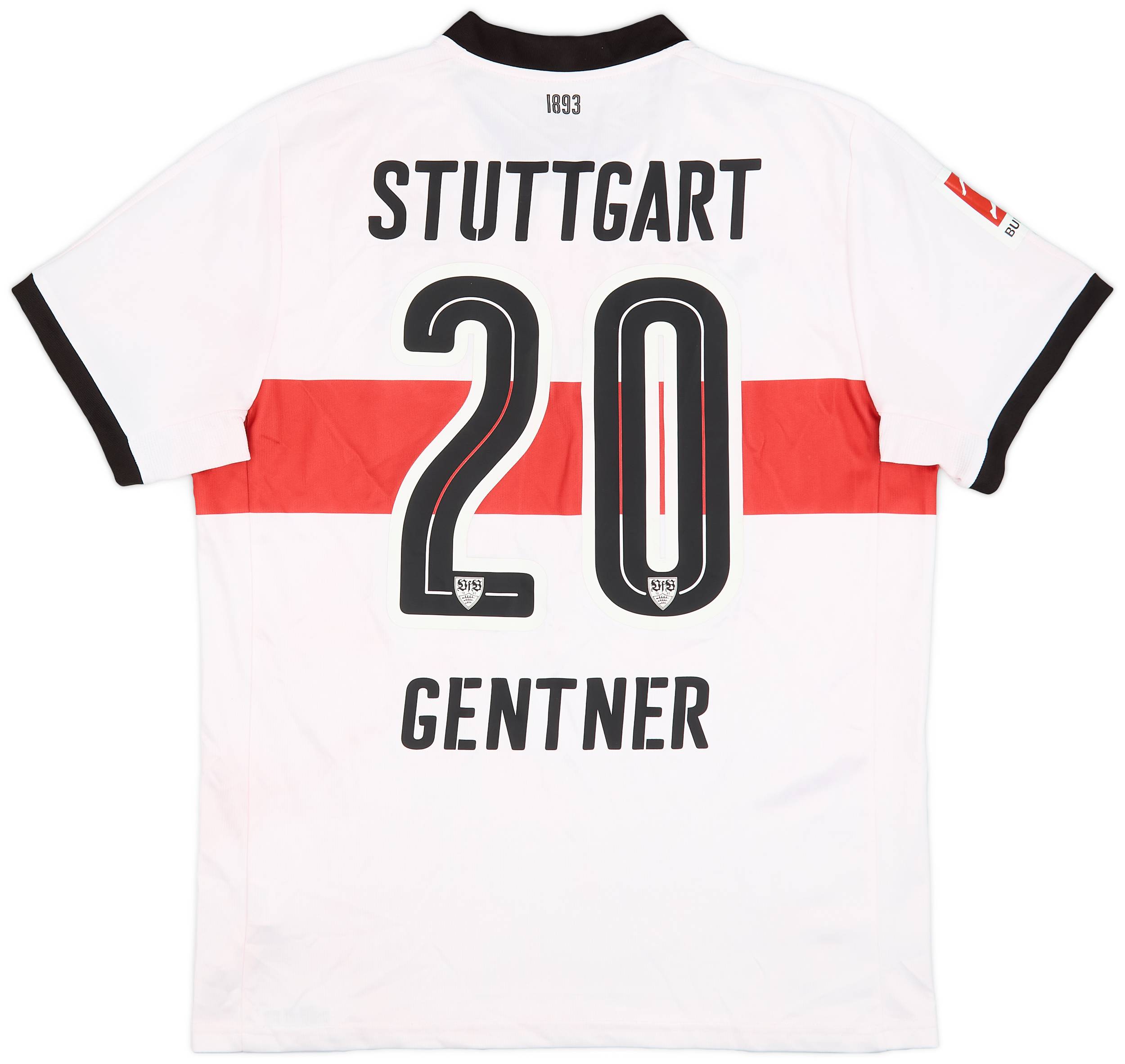 2017-18 Stuttgart Home Shirt Gentner #20 - 3/10 - (L)