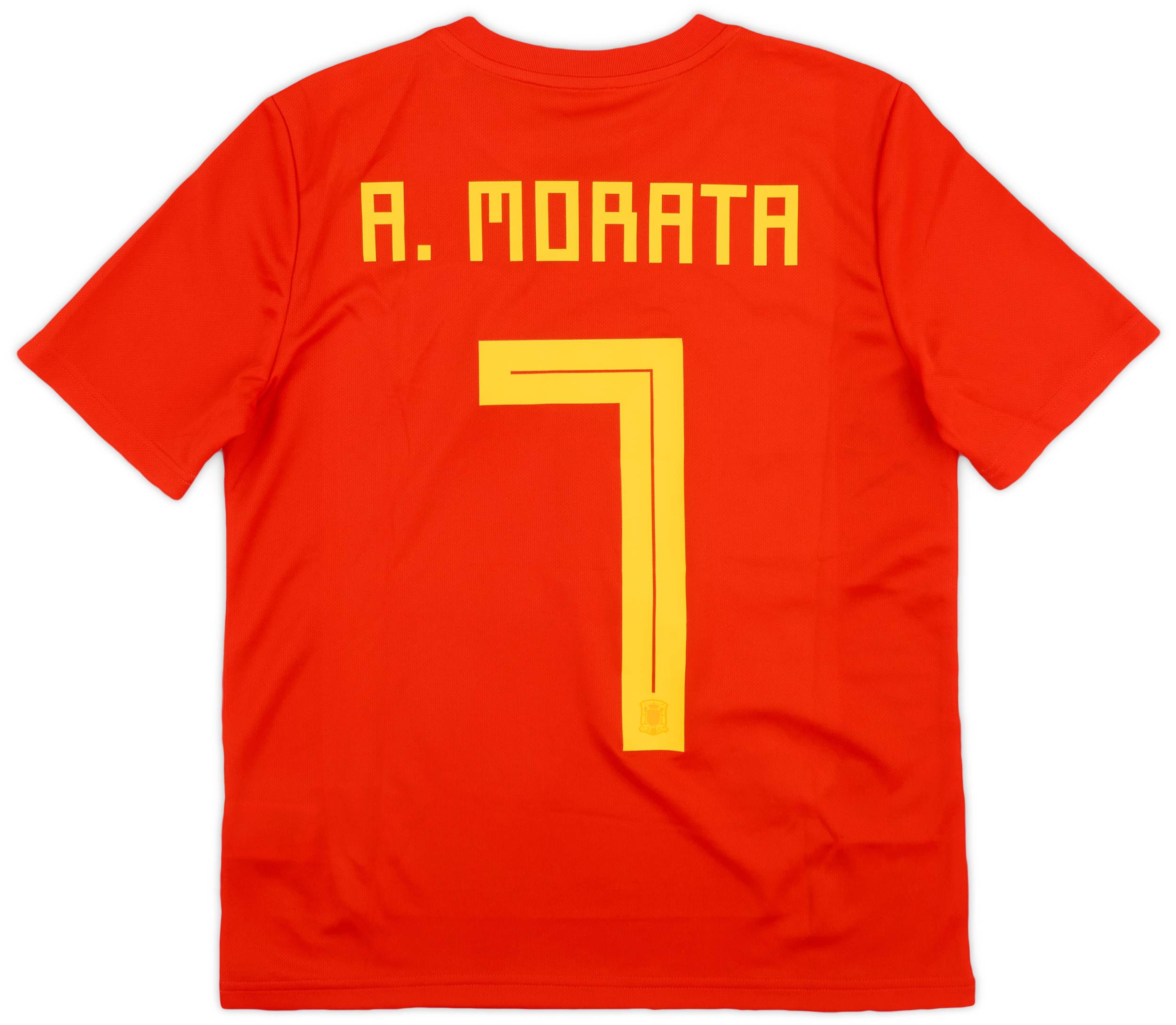 アディダス スペイン代表 モラタ 7番 adidas Spain Home Morata 7 Jersey 2024-2025 (Official Printing)