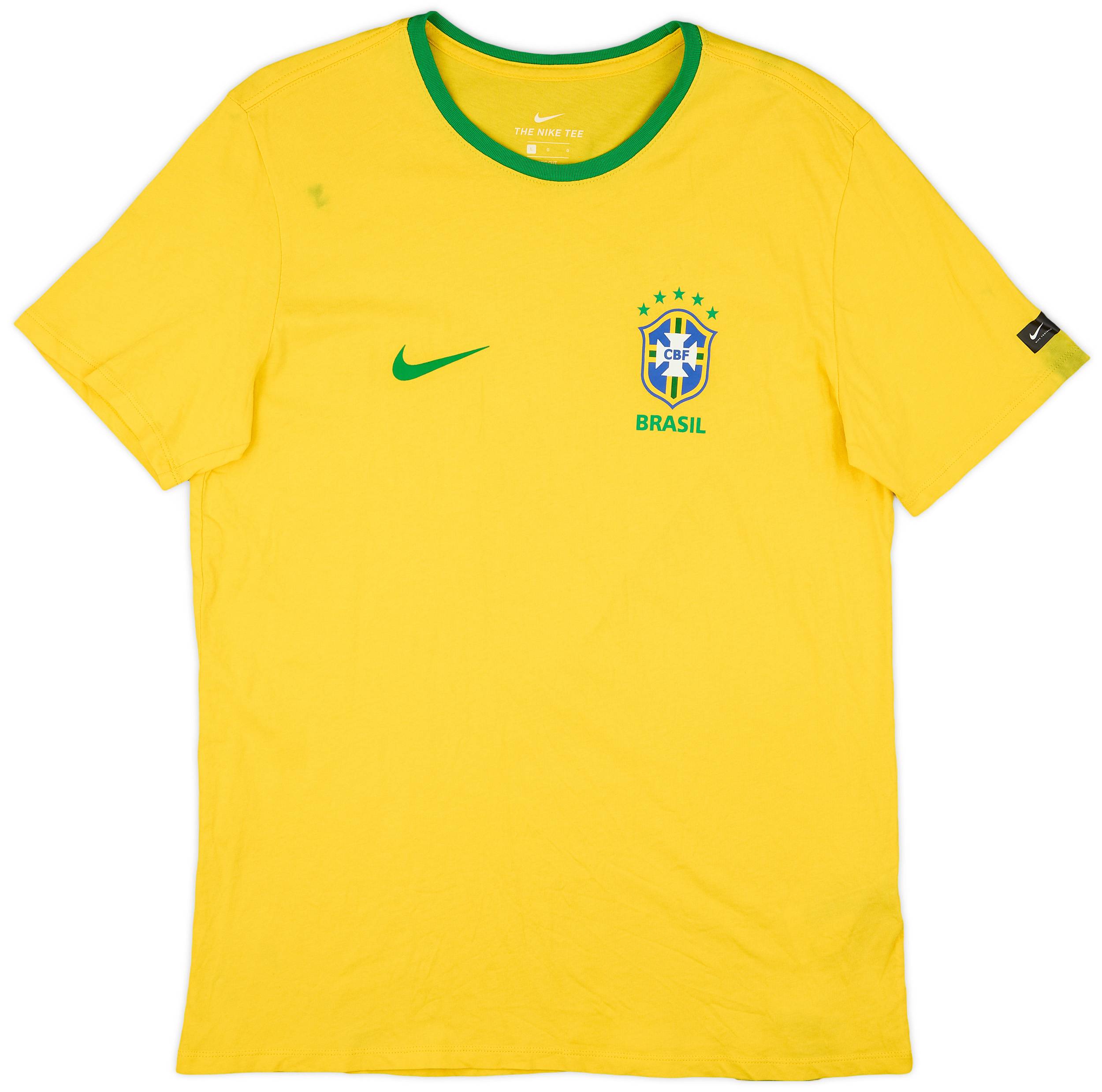 2018-19 Brazil Nike Cotton Tee - 6/10 - (L)