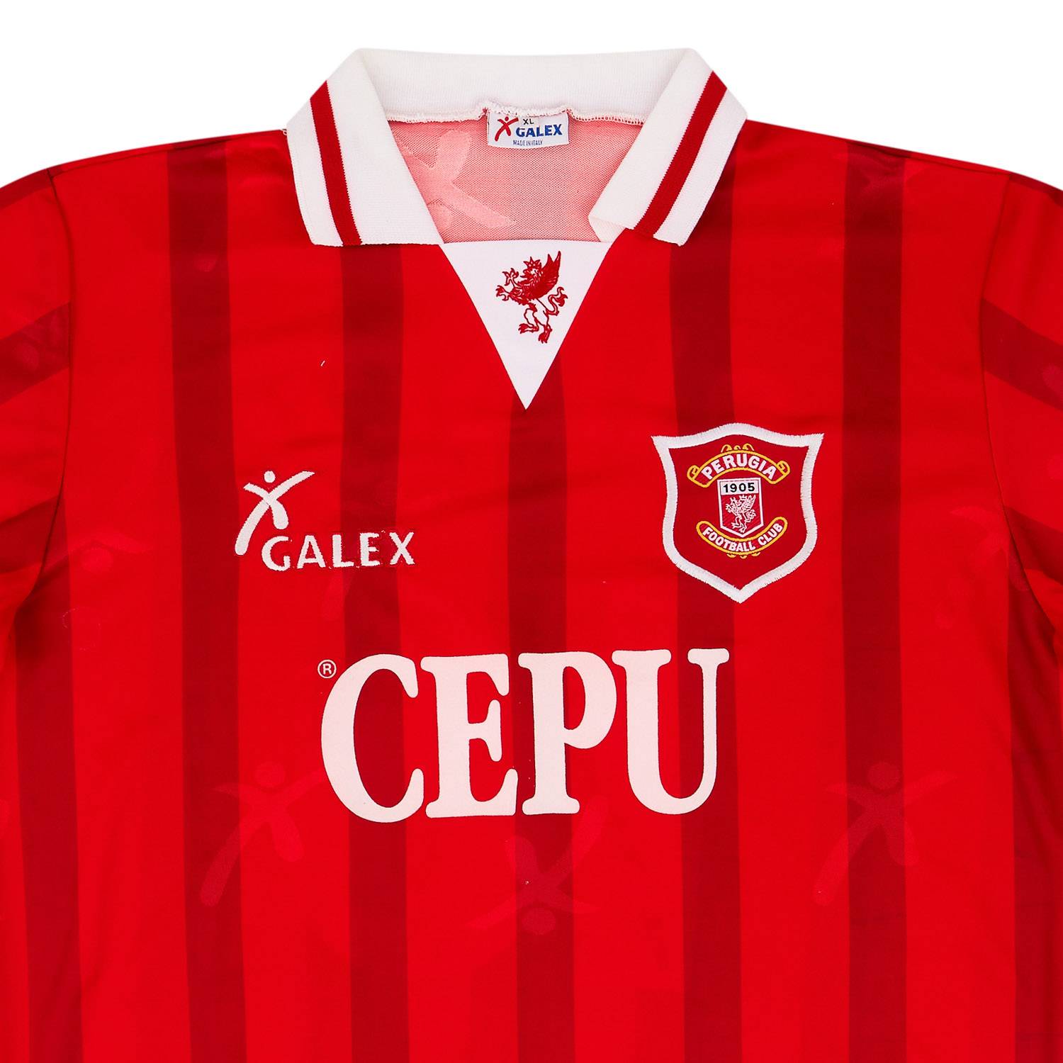 ペルージャPERUGIA 96-97 サッカーシャツ XL 1996-97 Perugia Player Issue Home Shirt Briaschi #16