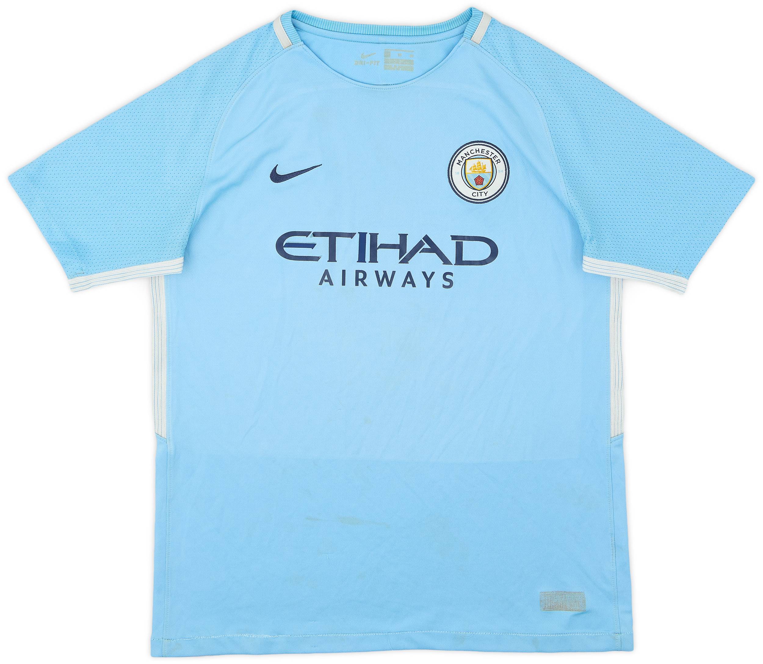 2017-18 Manchester City Home Shirt - 5/10 - (XL.Boys)