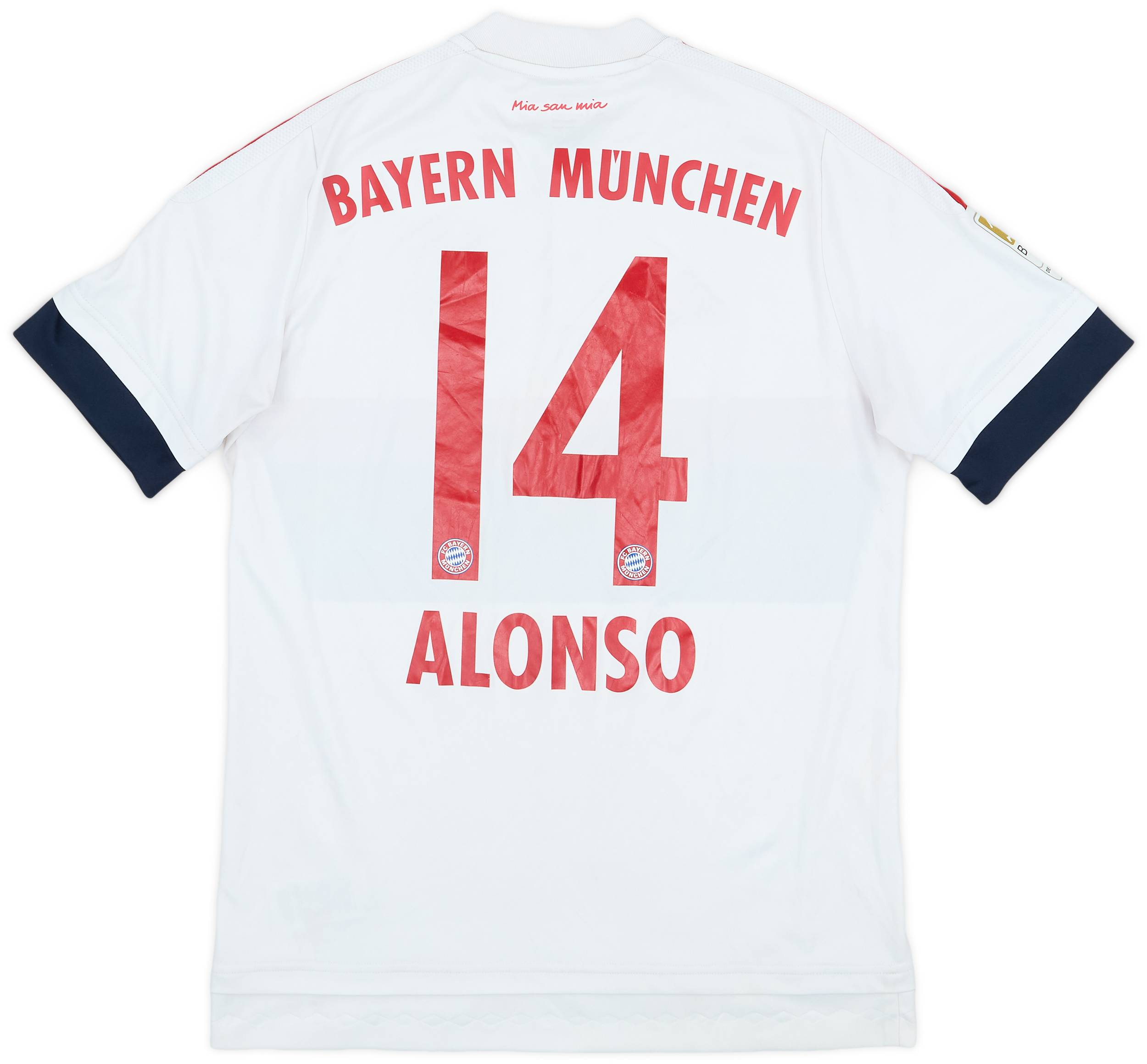 2015-16 Bayern Munich Away Shirt Alonso #14 - 5/10 - (XL.Boys)