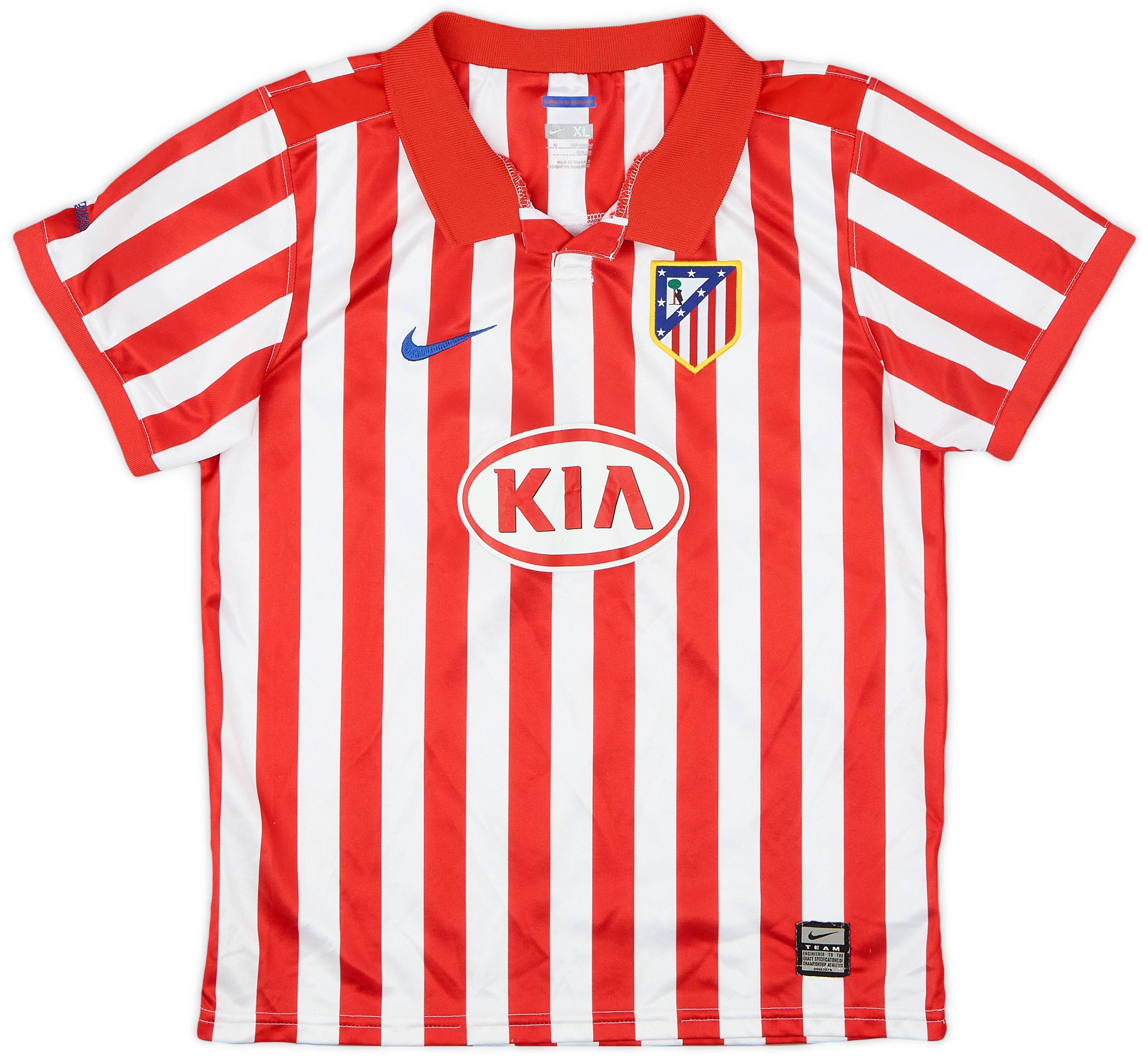 2009-10 Atletico Madrid Home Shirt - 6/10 - (7-8 Years)