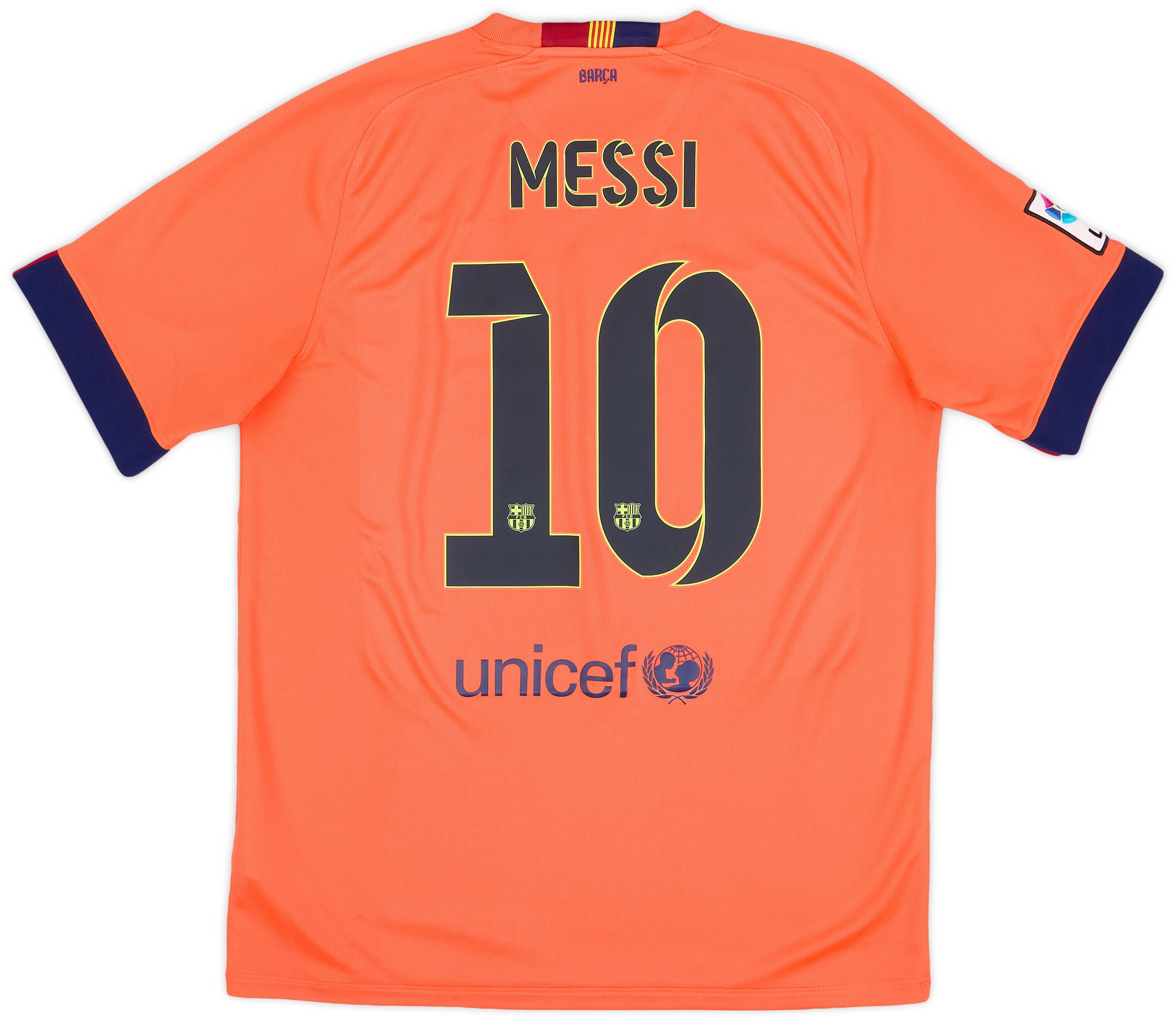 2014-15 Barcelona Away Shirt Messi #10 - 8/10 - (L)