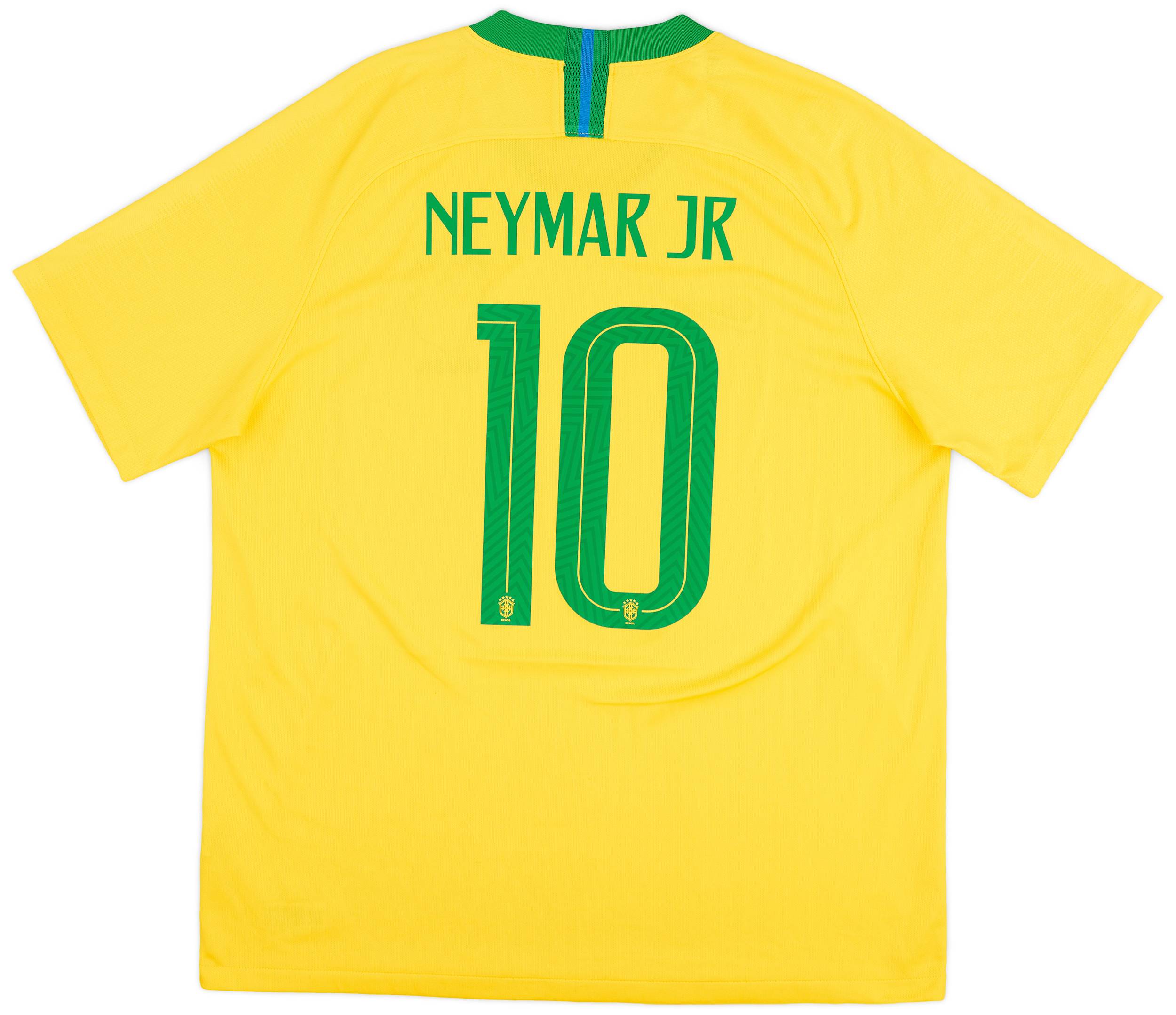 2018-19 Brazil Home Shirt Neymar Jr #10 - 9/10 - (XL)