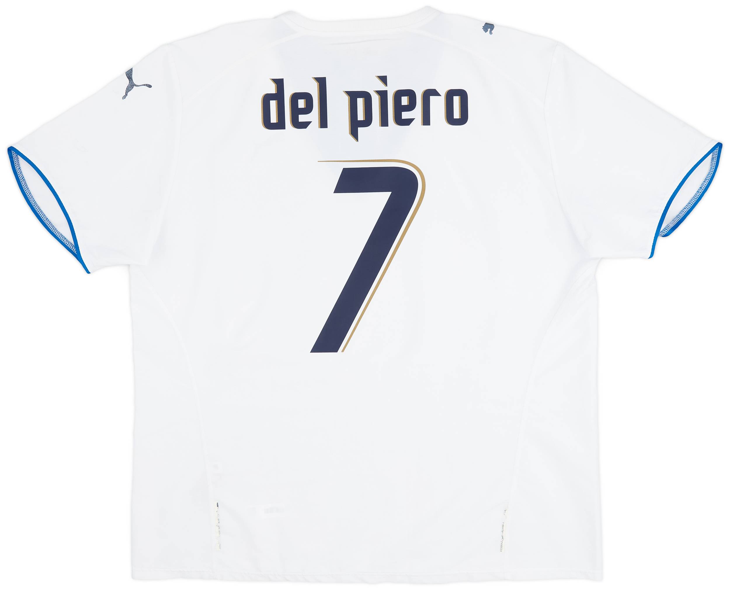 2006 Italy Away Shirt Del Piero #7 - 6/10 - (XXL)