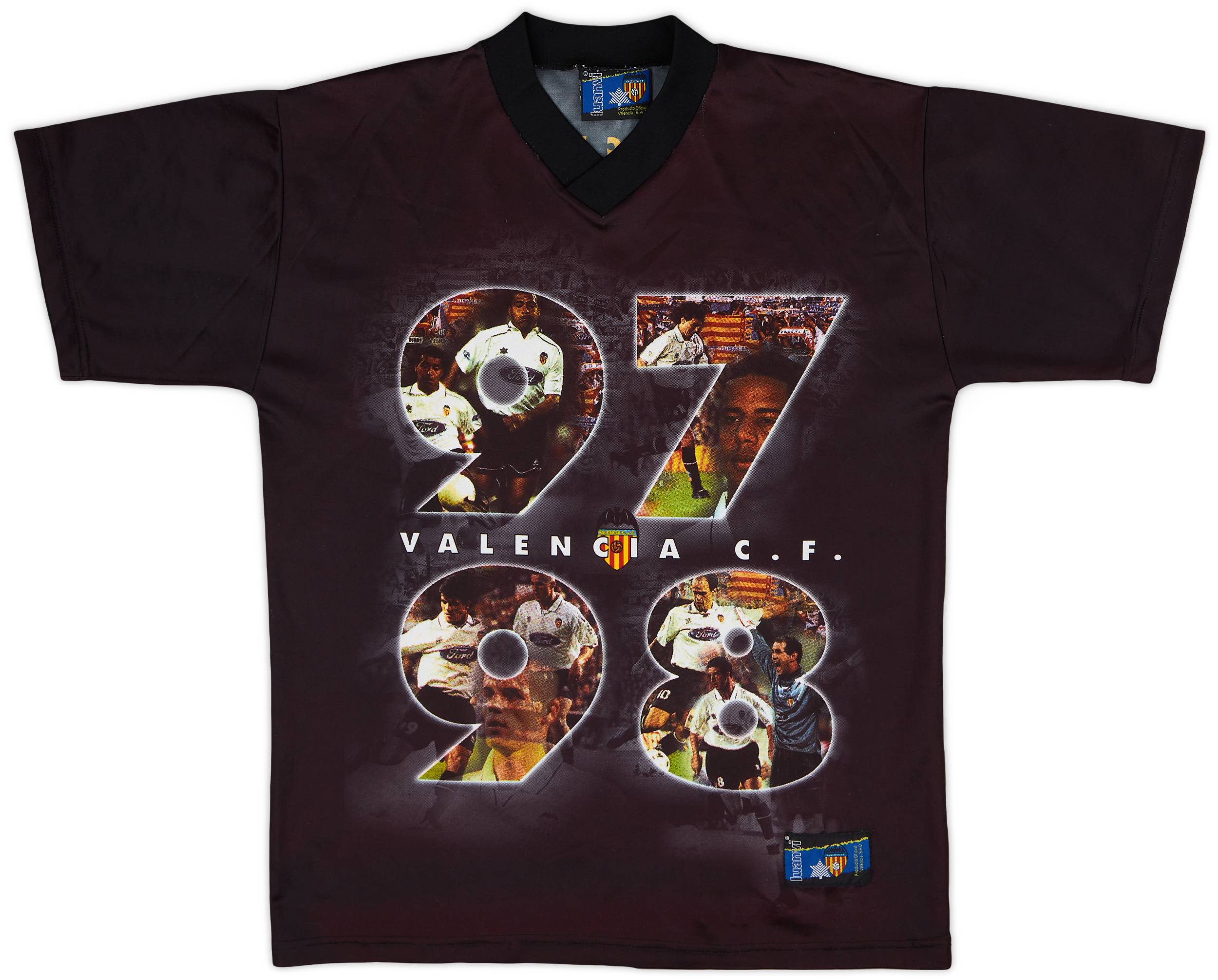 1997-98 Valencia Luanvi Graphic Shirt - 6/10 - (M)