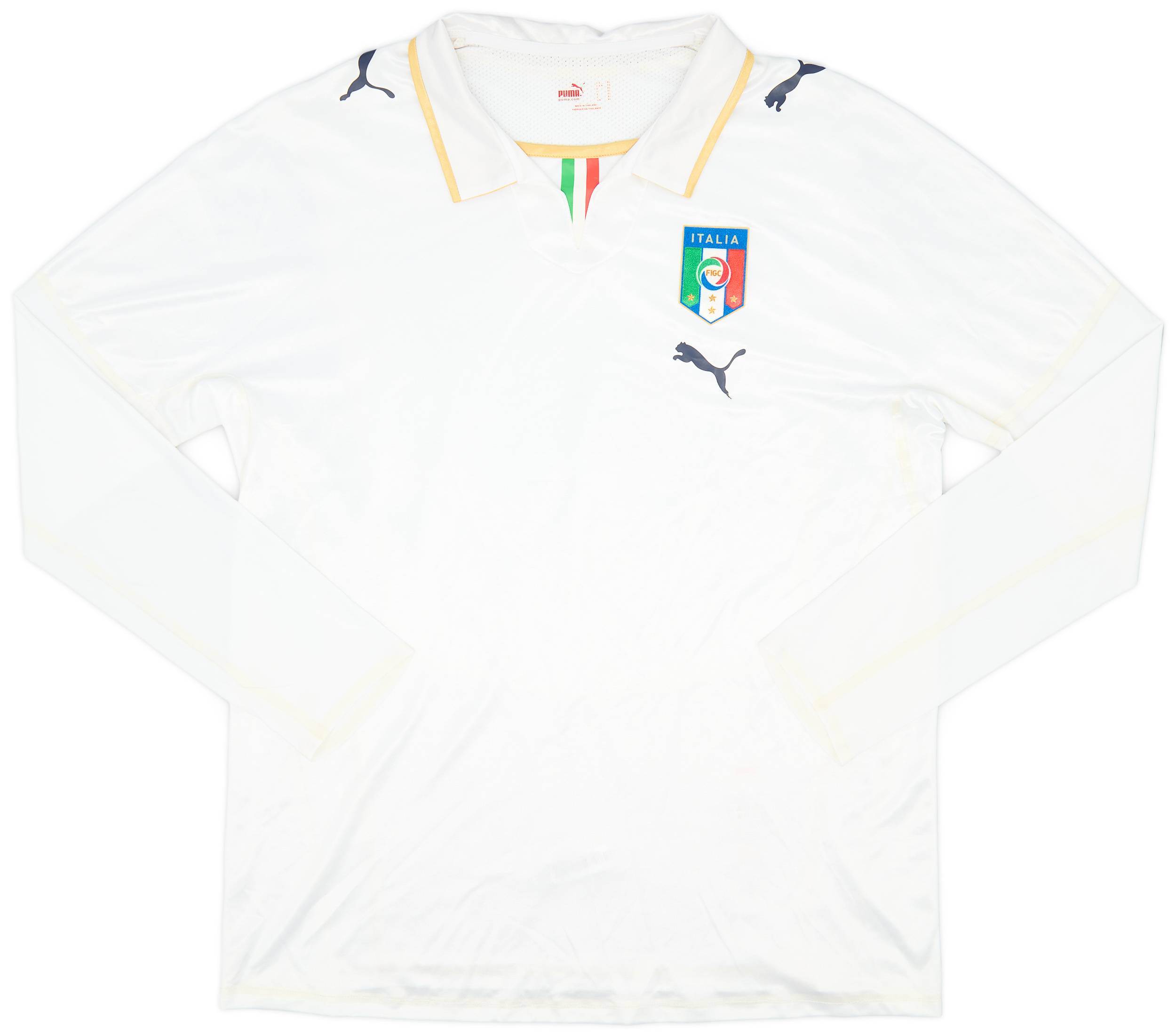 2007-08 Italy Player Issue Away L/S Shirt - 9/10 - (XL)