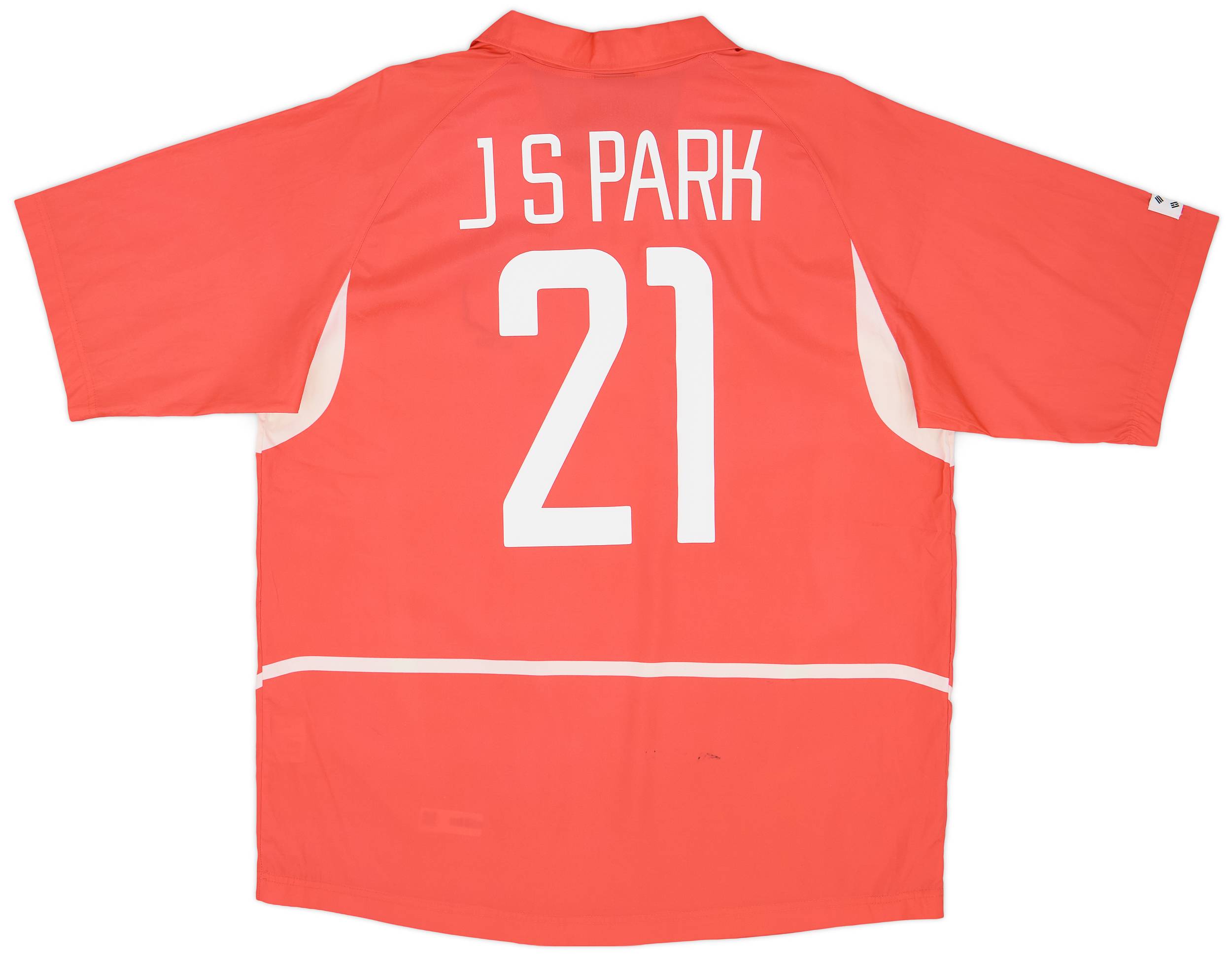 2002-03 South Korea Home Shirt J.S.Park #21 - 8/10 - (XL)