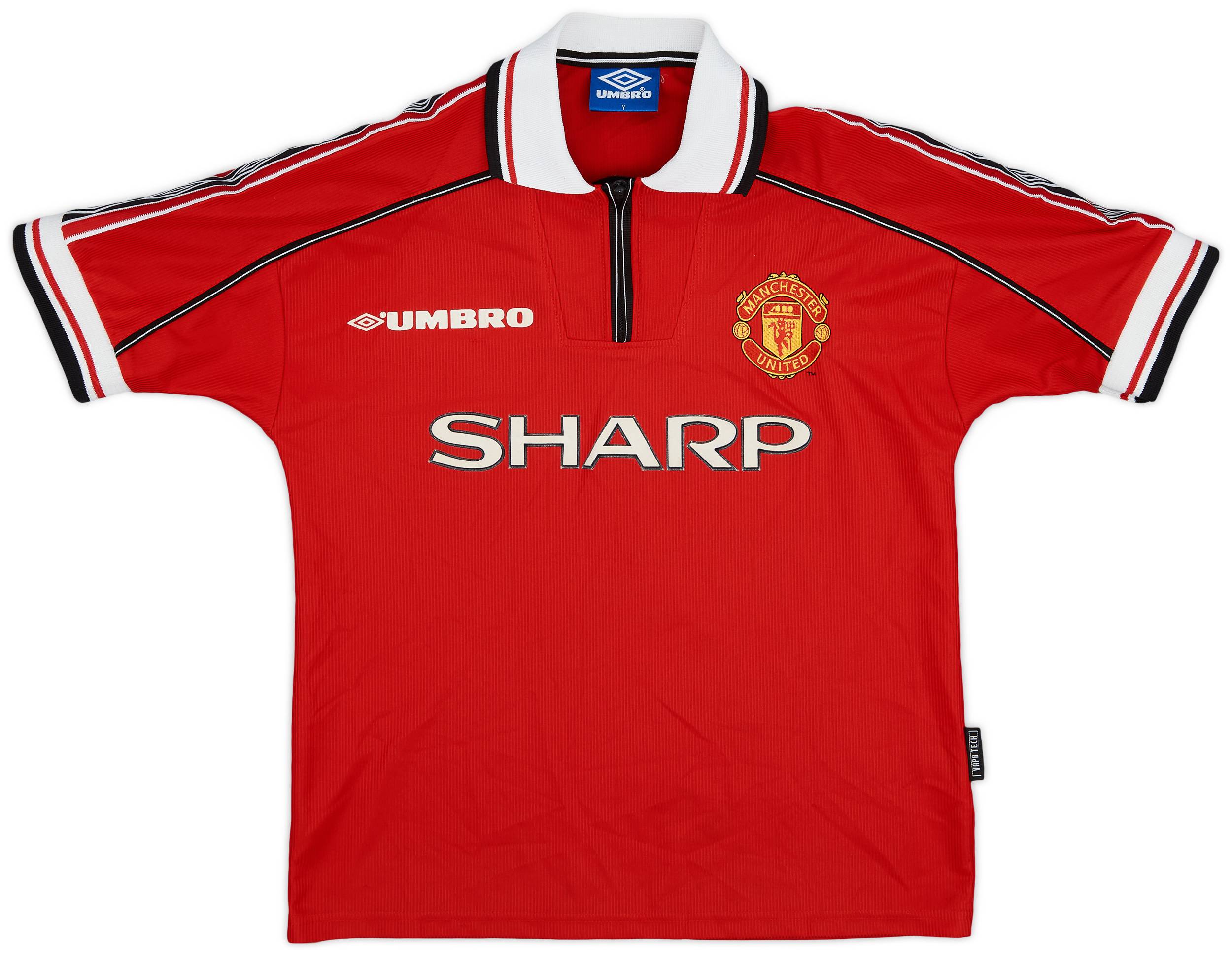 1998-00 Manchester United Home Shirt - 8/10 - (Y)