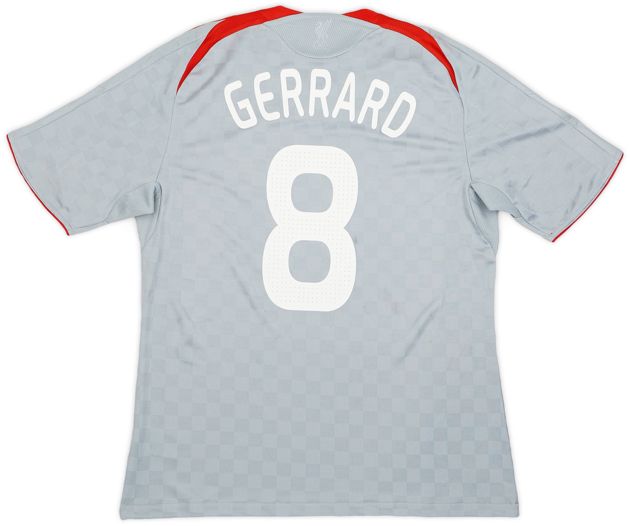 2008-09 Liverpool Away Shirt Gerrard #8 (L)