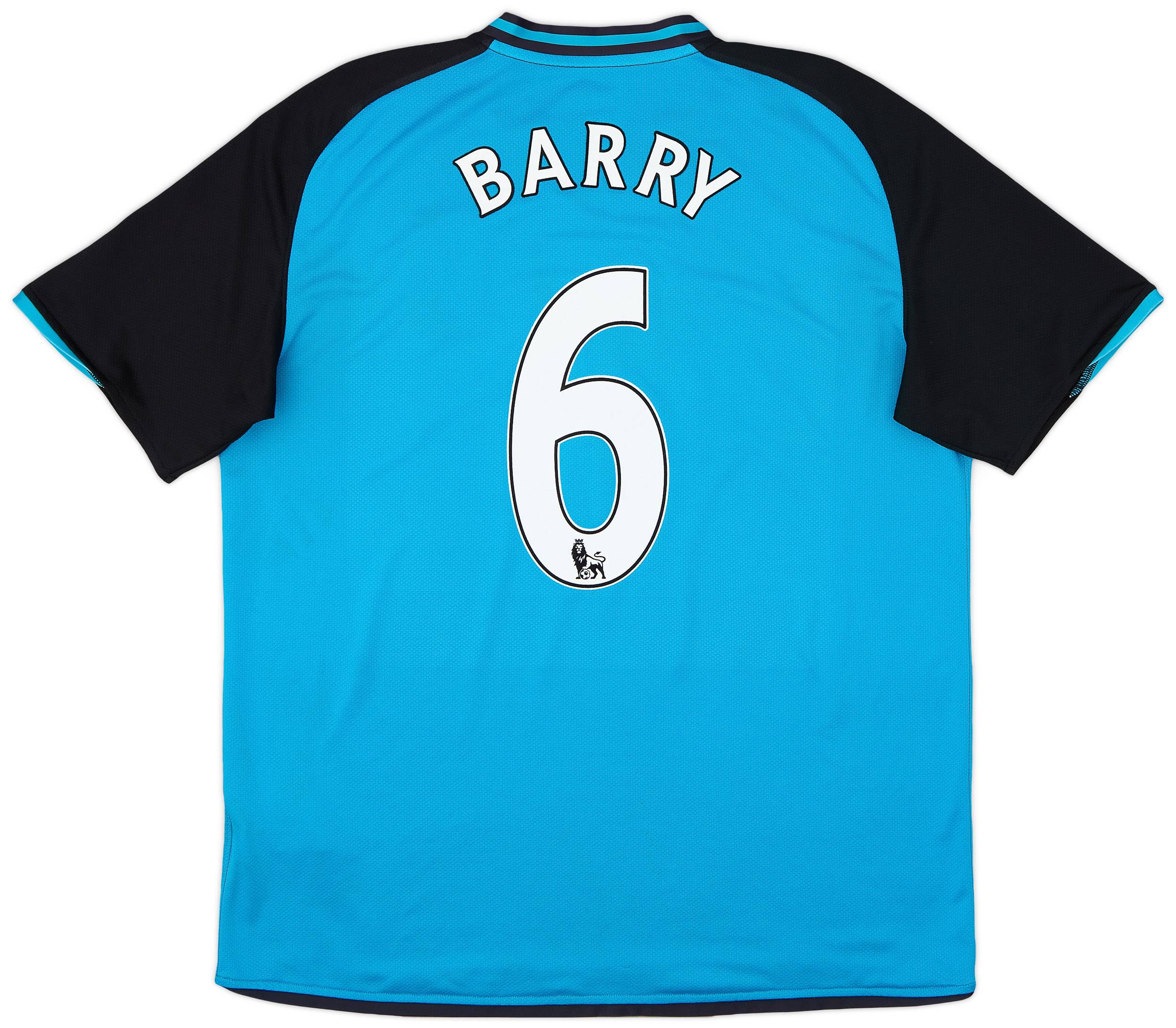 2008-09 Aston Villa Away Shirt Barry #6 - 8/10 - (XL)