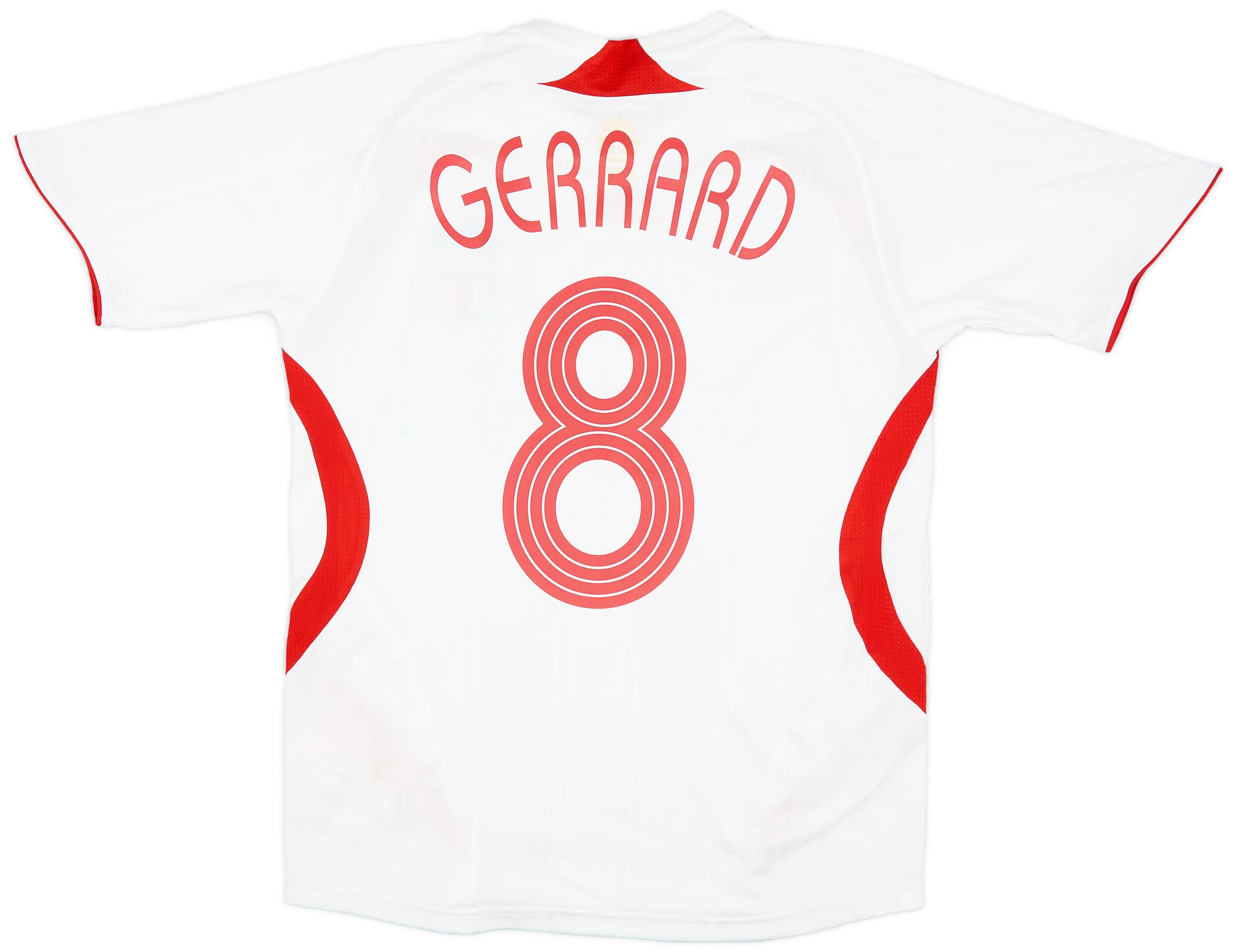 2007 08 Liverpool Away Shirt Gerrard 8 6 10 L.Boys
