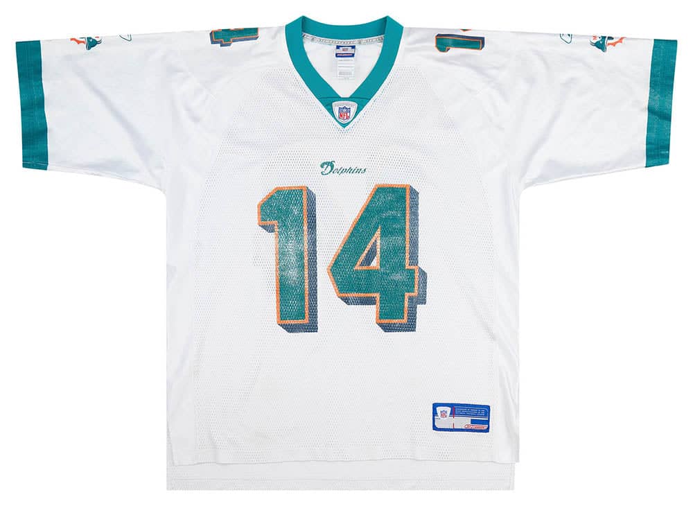 2003 Miami Dolphins Griese #14 Reebok On Field Jersey (Away) L