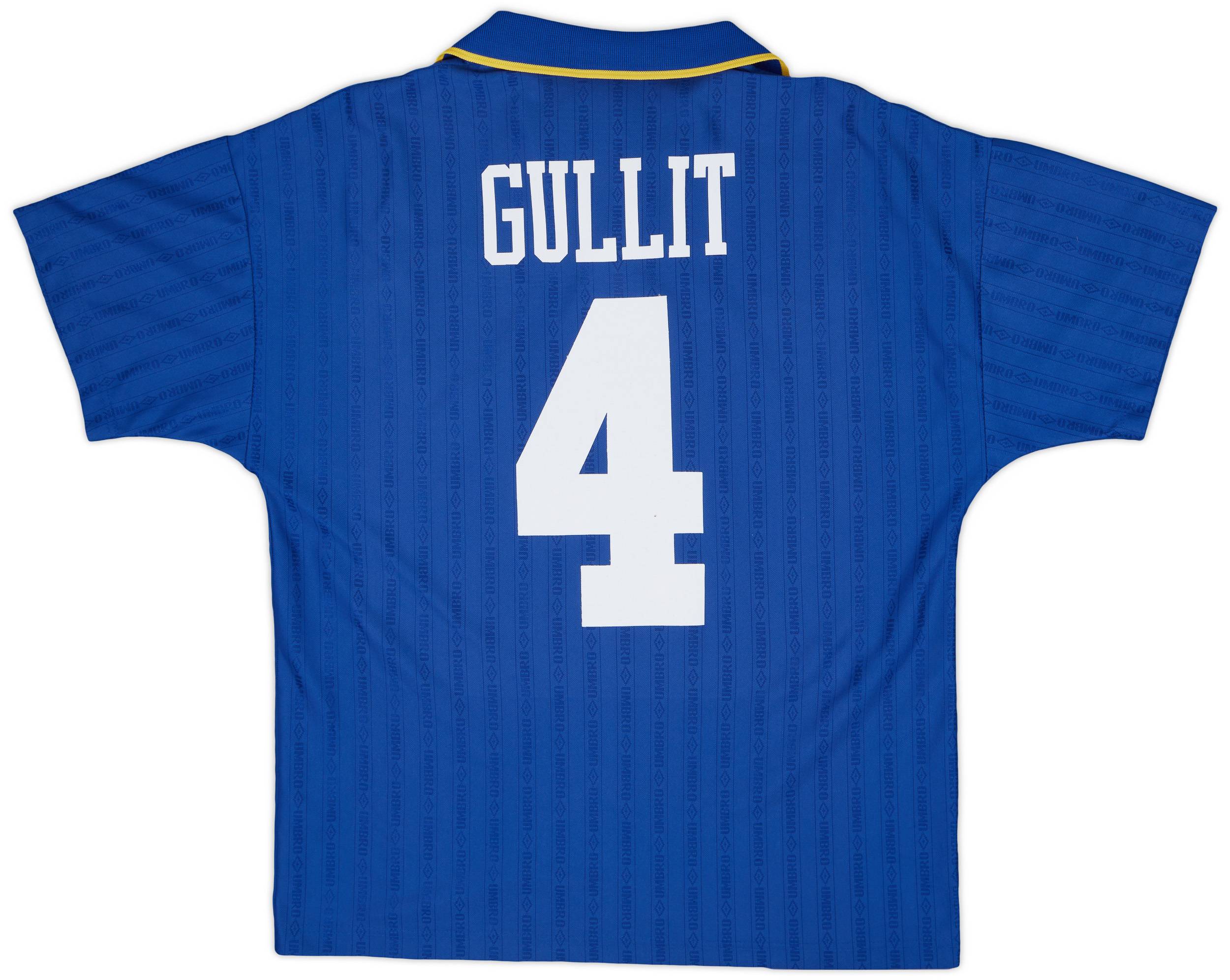 1995-97 Chelsea Home Shirt Gullit #4 - 7/10 - (M)